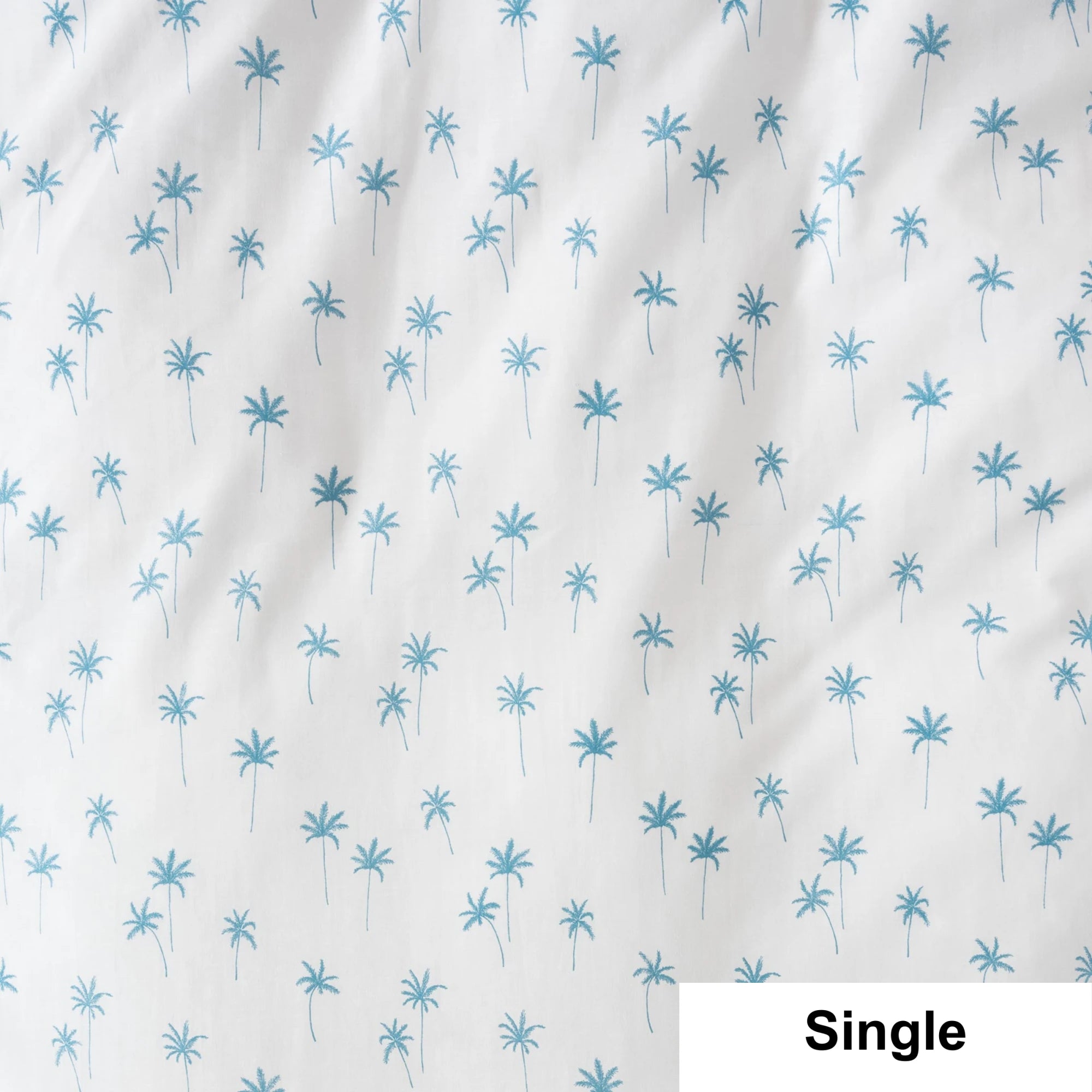 SQUIGGLES Palms Duvet Duvet Cover Set, Teal, NZ Single