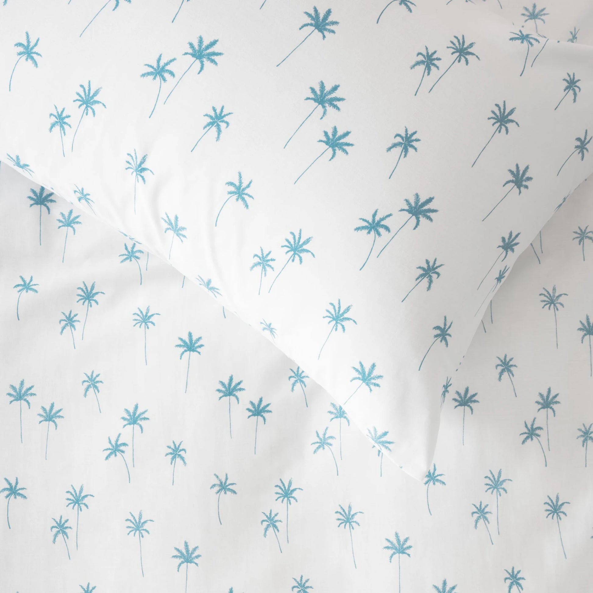 SQUIGGLES Palms Duvet Duvet Cover Set, Teal, NZ Single