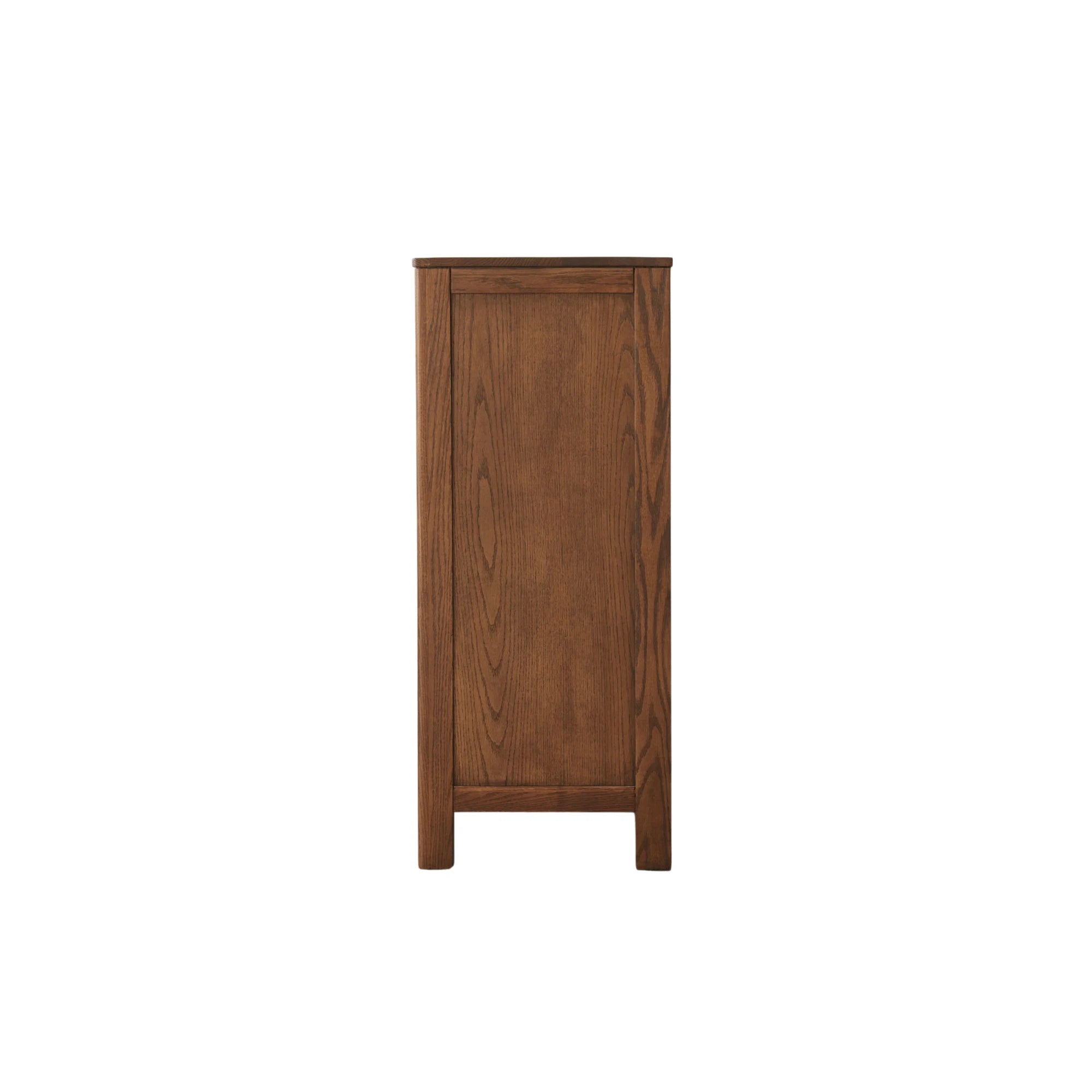 Solidwood Norway Chest of 5 Drawers, 95x40CM, Dark Wood