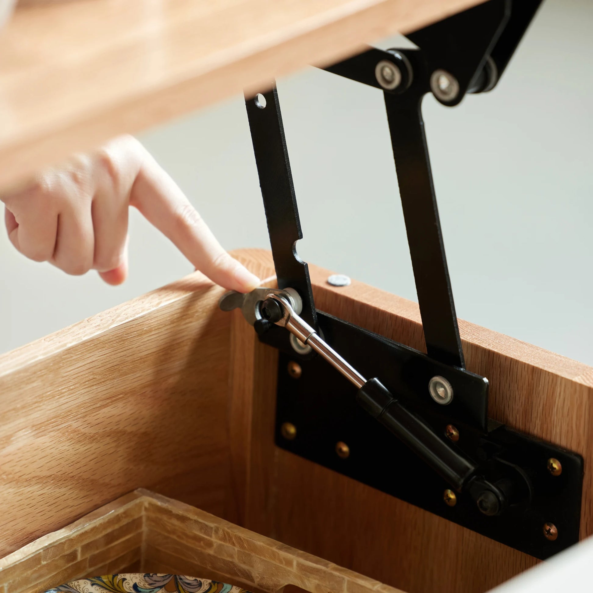 Solidwood Santa Rosa Coffee Table with Lift-Top, 120x60cm
