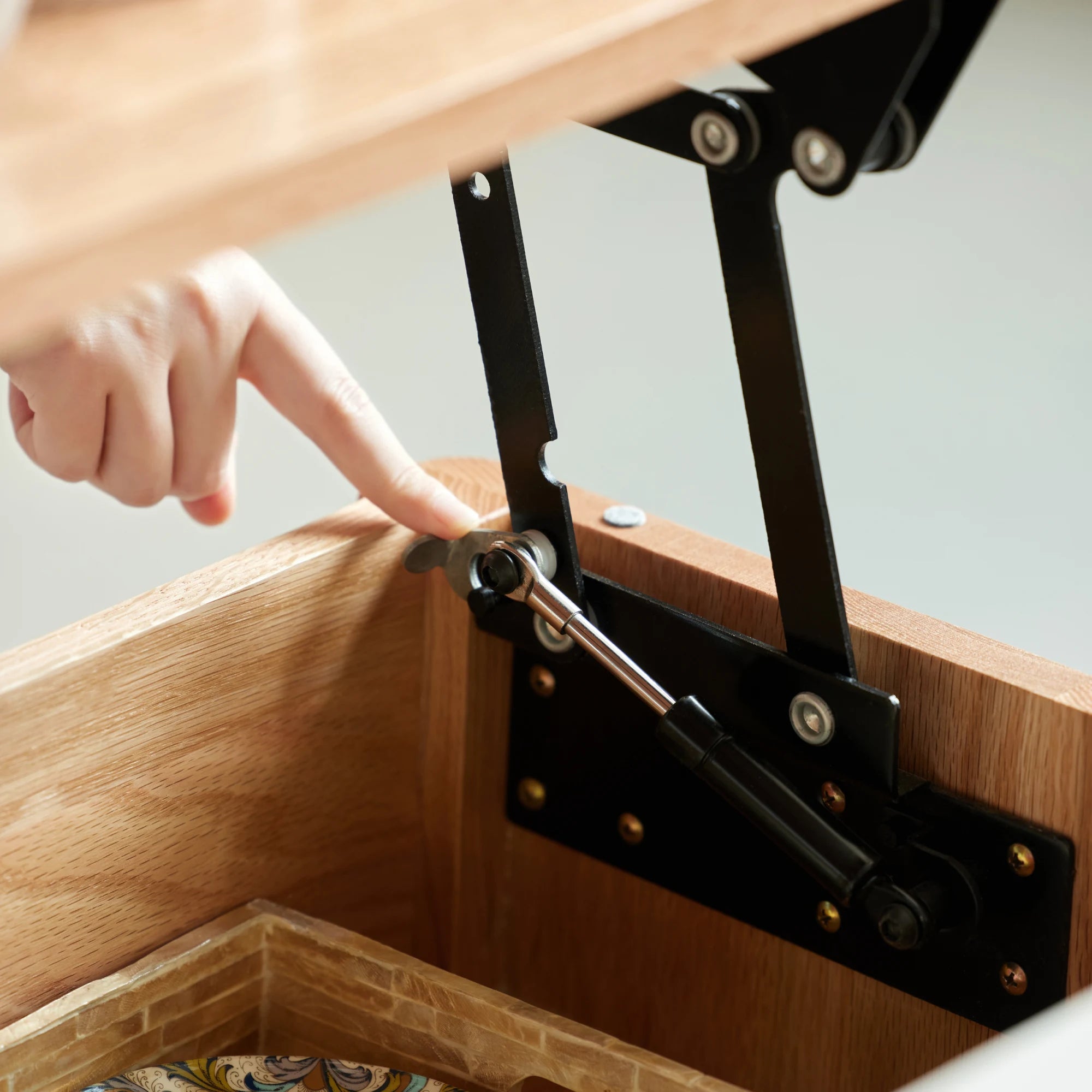 Solidwood Santa Rosa Coffee Table with Lift-Top, 120x60cm