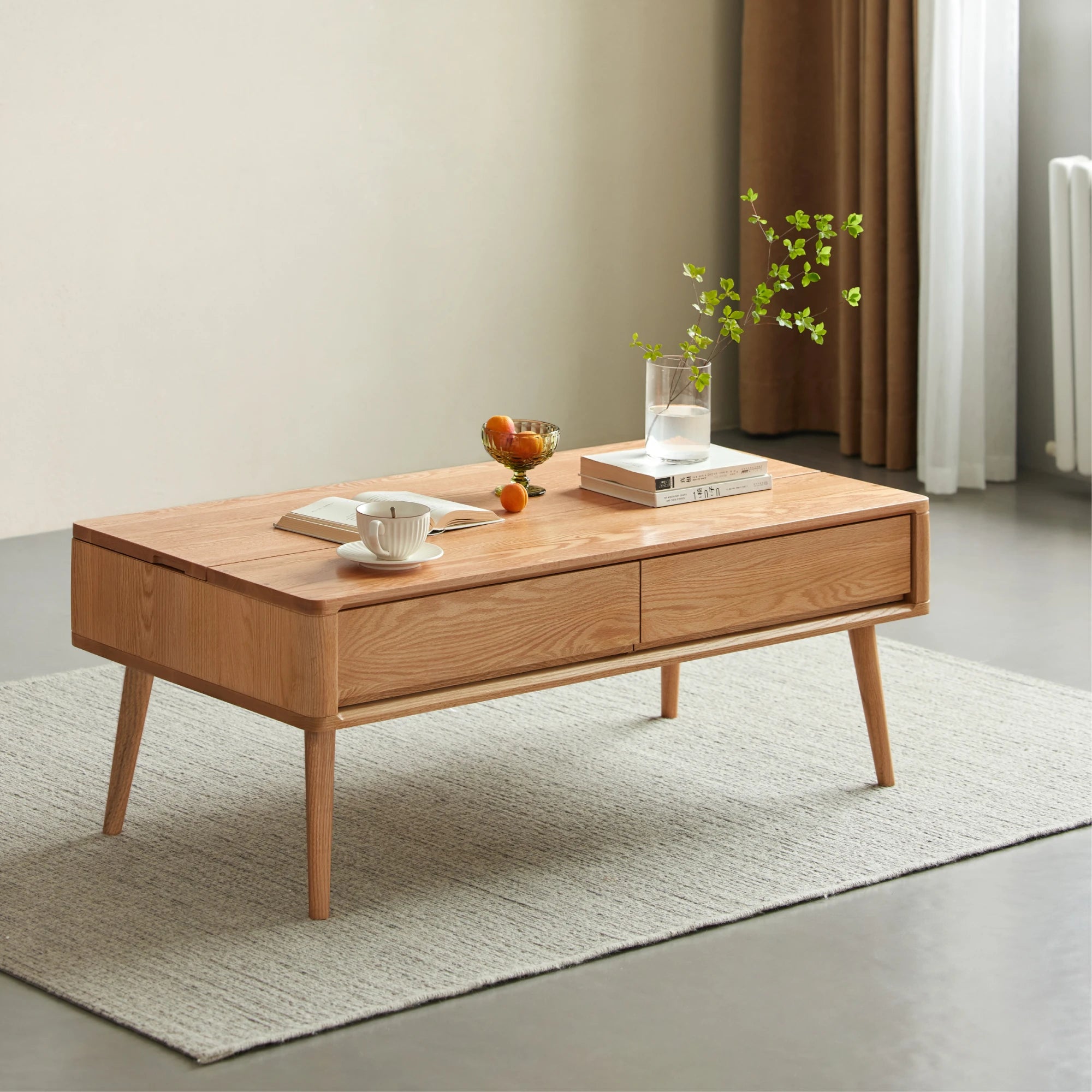 Solidwood Santa Rosa Coffee Table with Lift-Top, 120x60cm