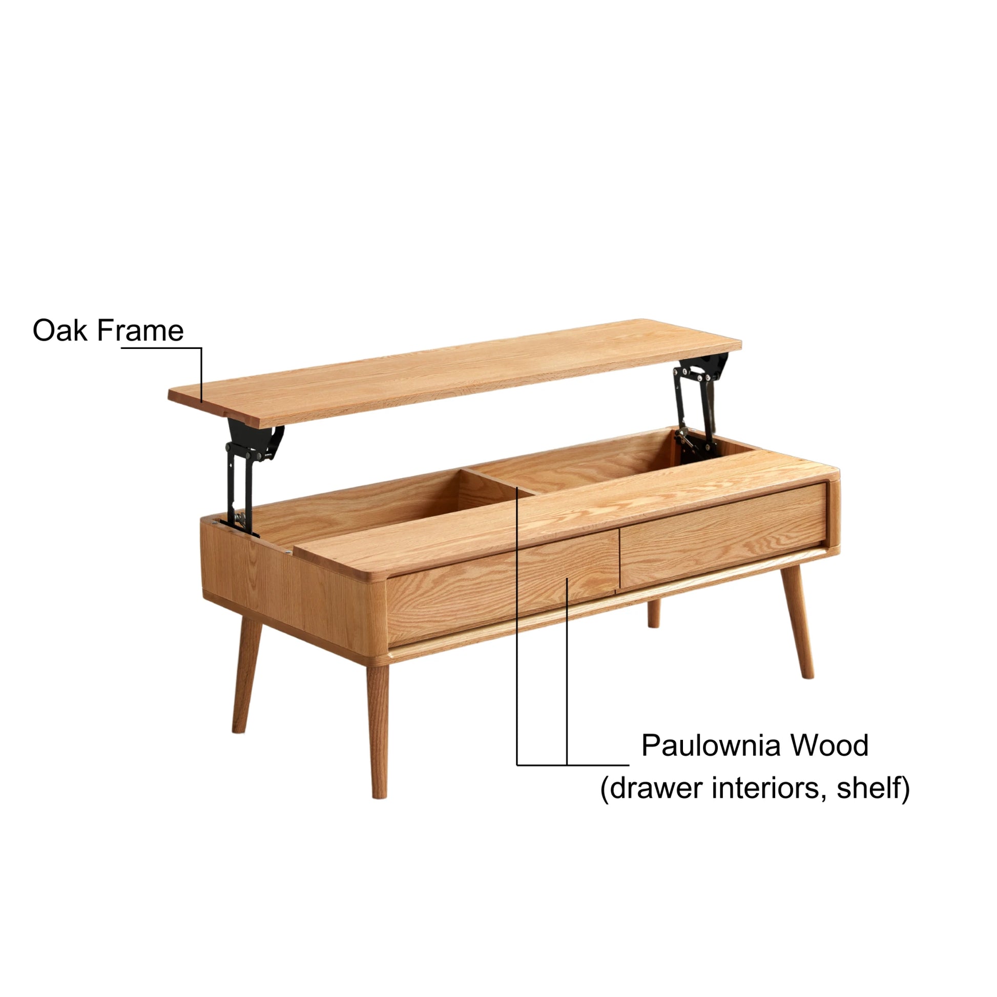 Solidwood Santa Rosa Coffee Table with Lift-Top, 120x60cm