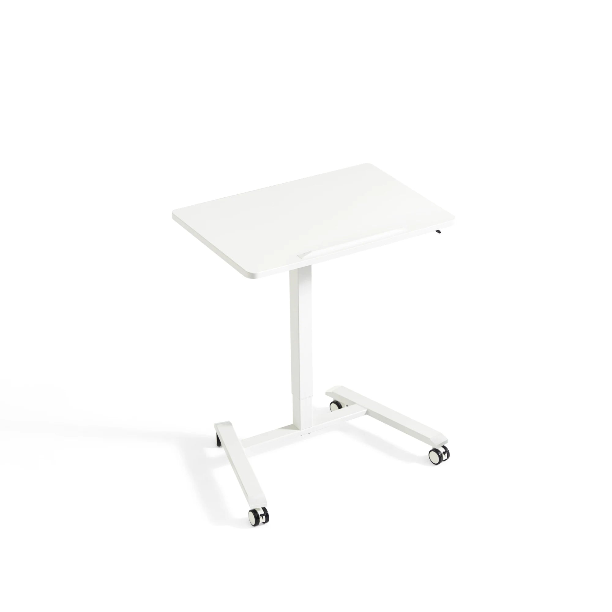 Linspire Islet Height Adjustable Pneumatic Side Table with Castors, White