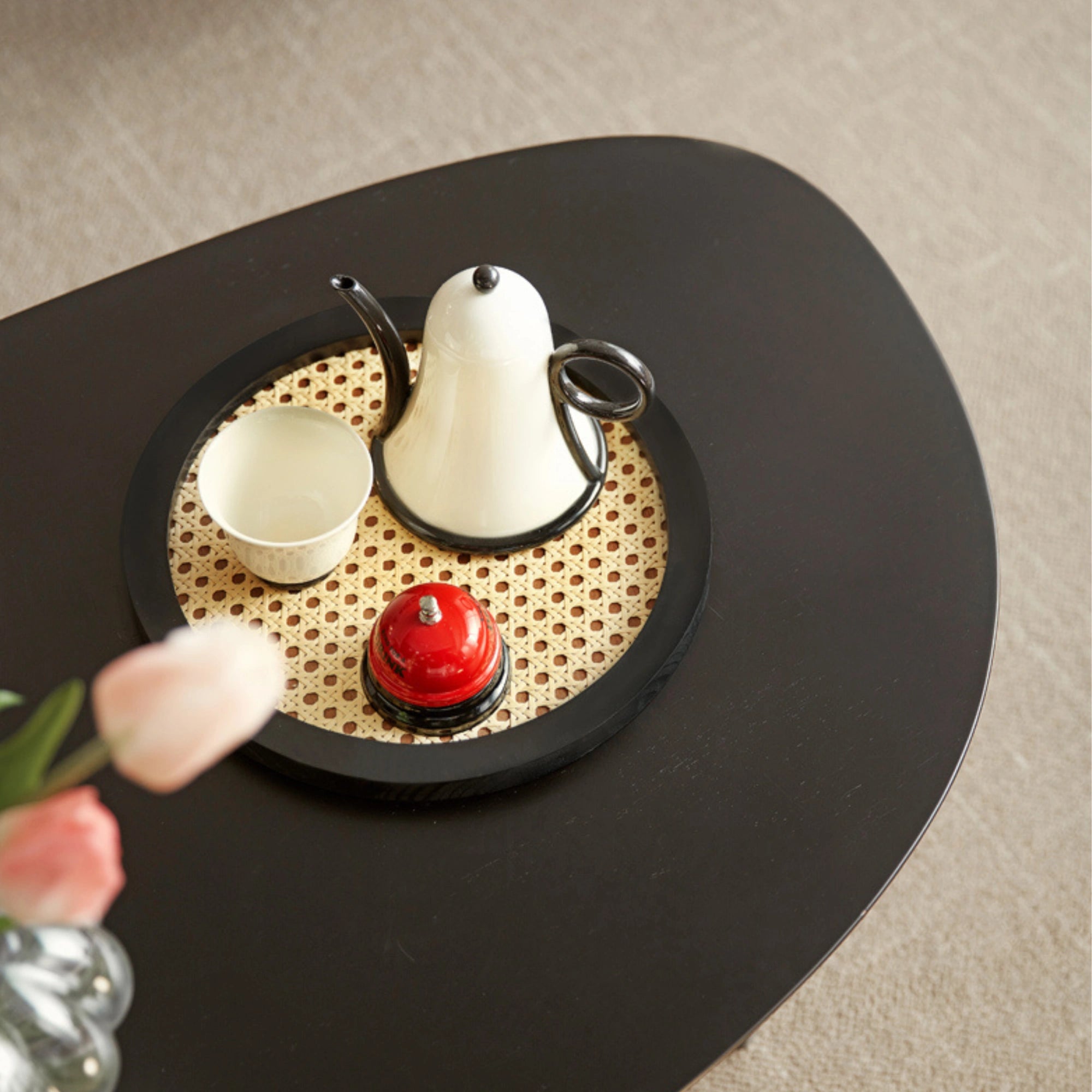 Linspire Vortex Solid Rubberwood Coffee Table, 120cm