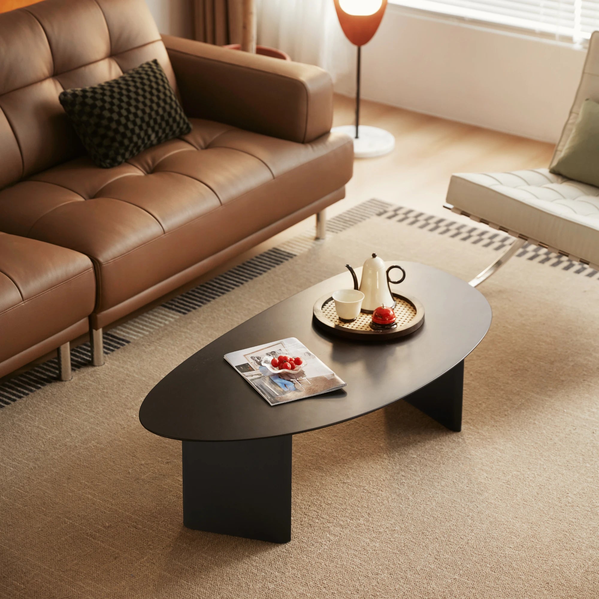 Linspire Vortex Solid Rubberwood Coffee Table, 120cm
