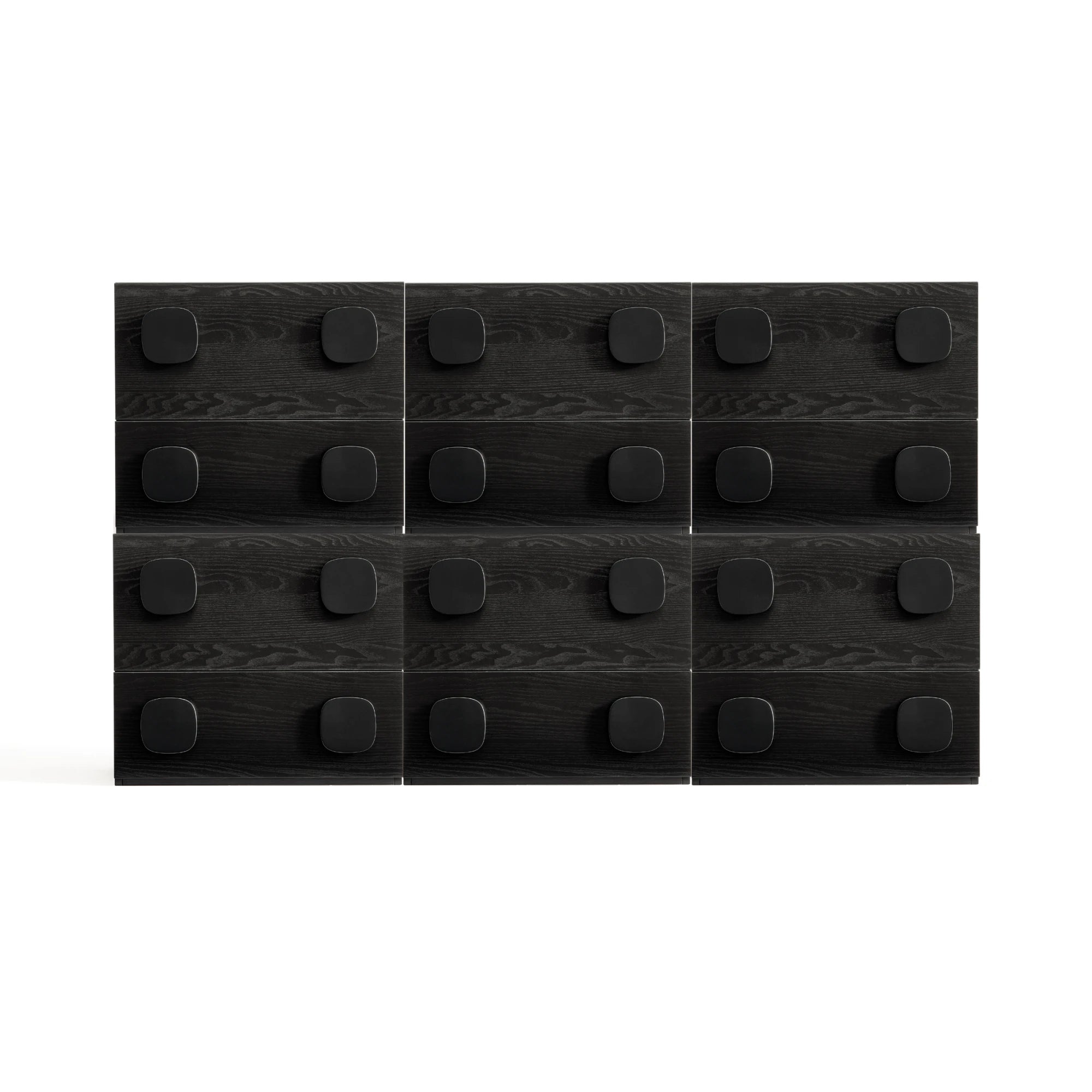 Linspire Mosaic Set of 6 Modular Storage Cabinets, Black