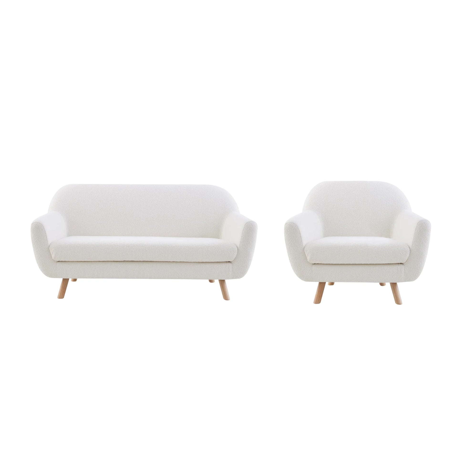 MODE Milo 2PCS Sofa Set, Loveseat + 1-Seater