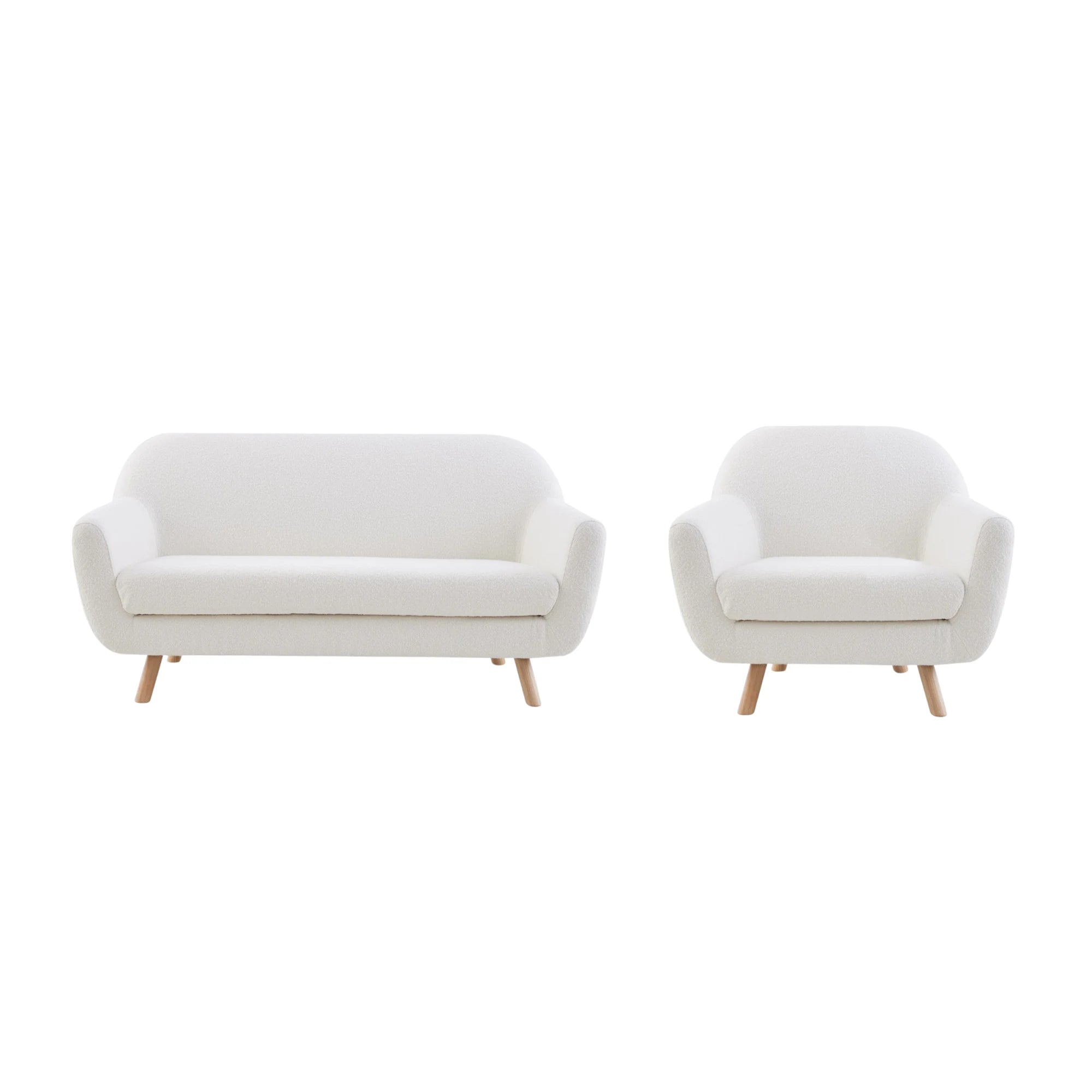 MODE Milo 2PCS Sofa Set, Loveseat + 1-Seater