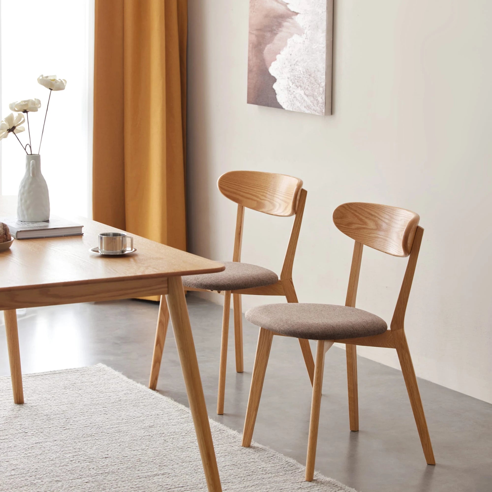 Solidwood Fuji 6PCS Dining Chair Set