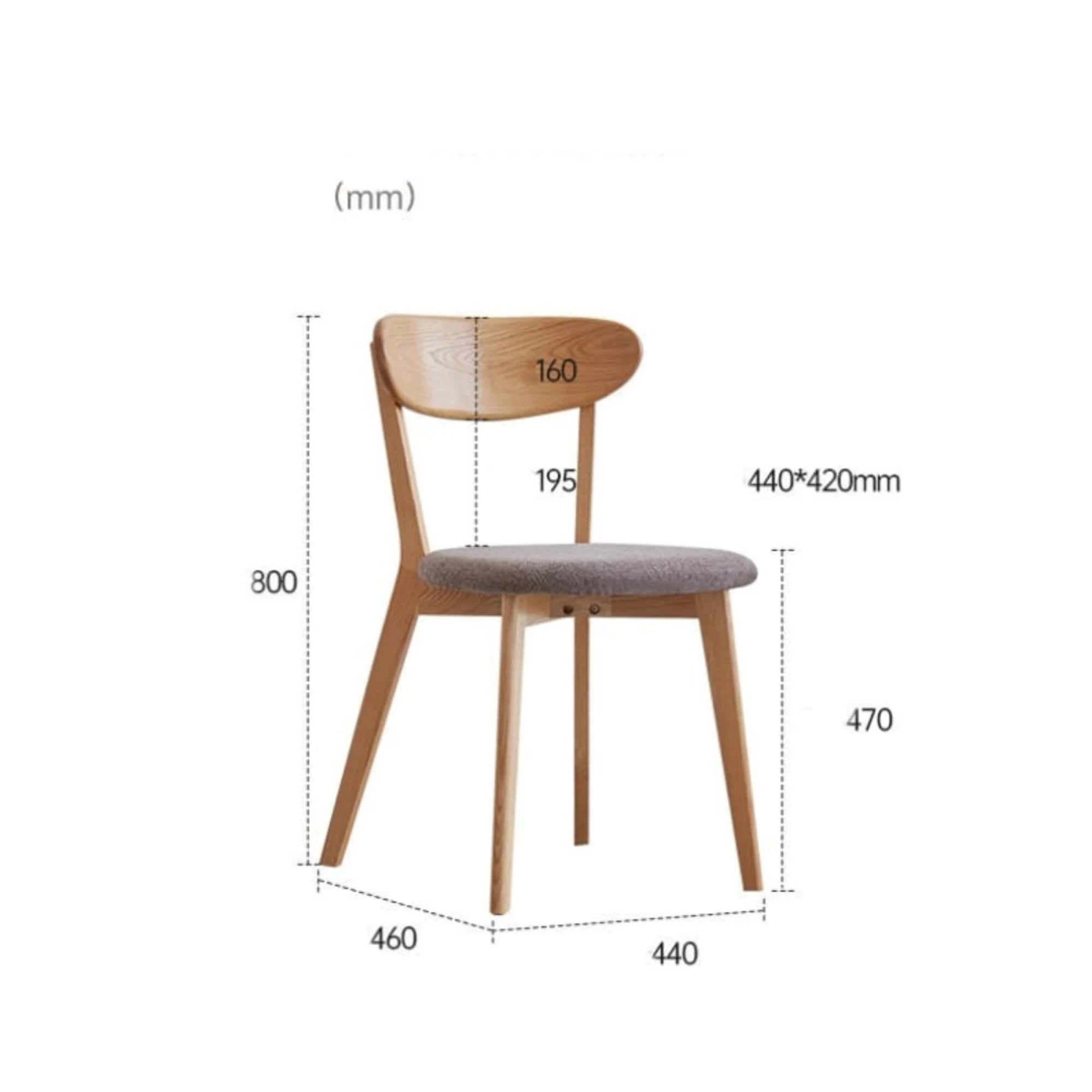 Solidwood Fuji 6PCS Dining Chair Set