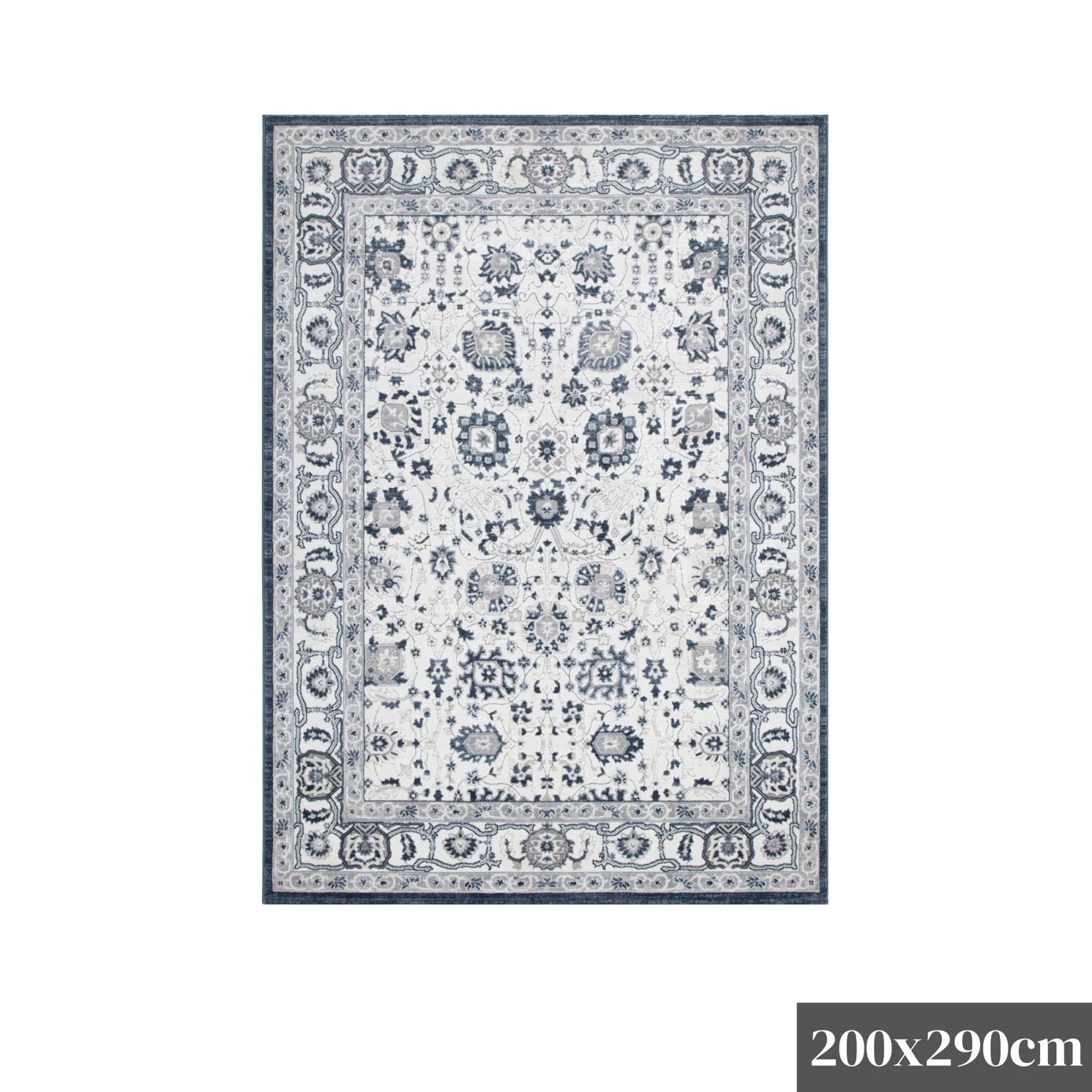 DreamWeaver Maya Floral Traditional Rug, Blue