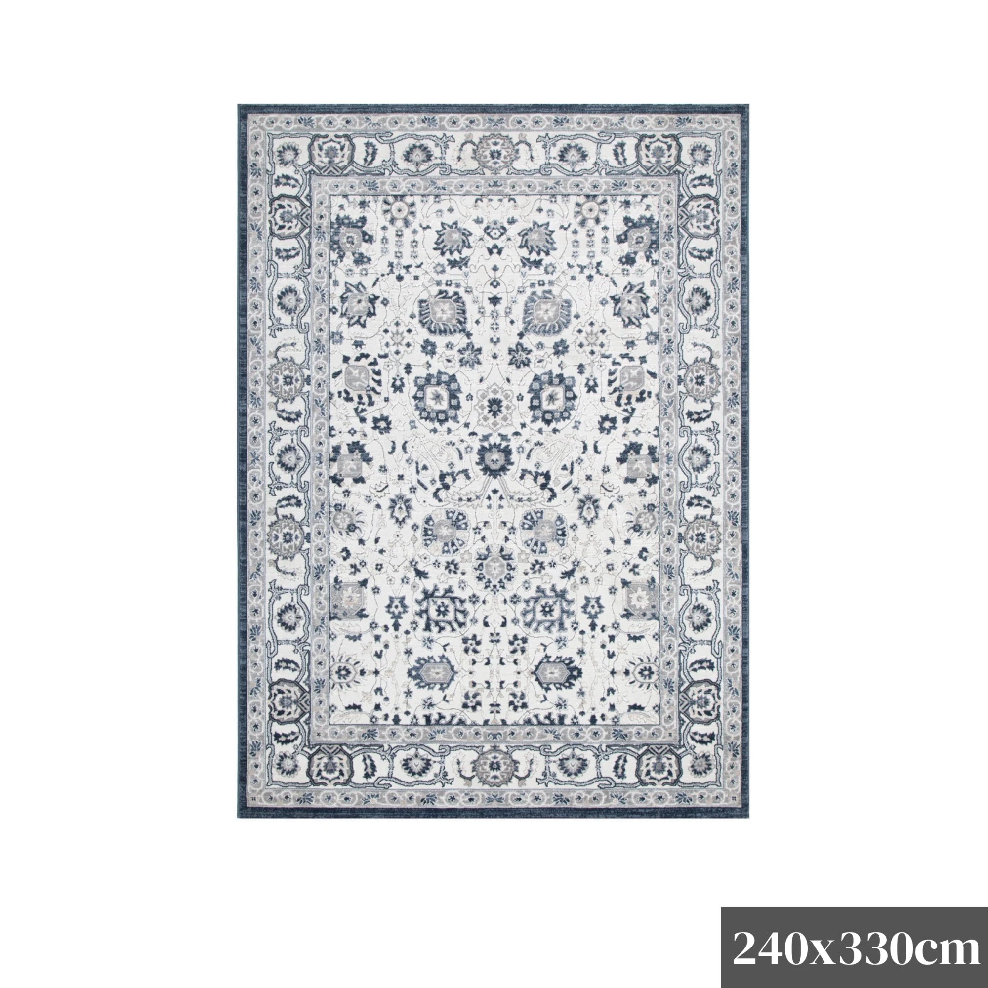 DreamWeaver Maya Floral Traditional Rug, Blue