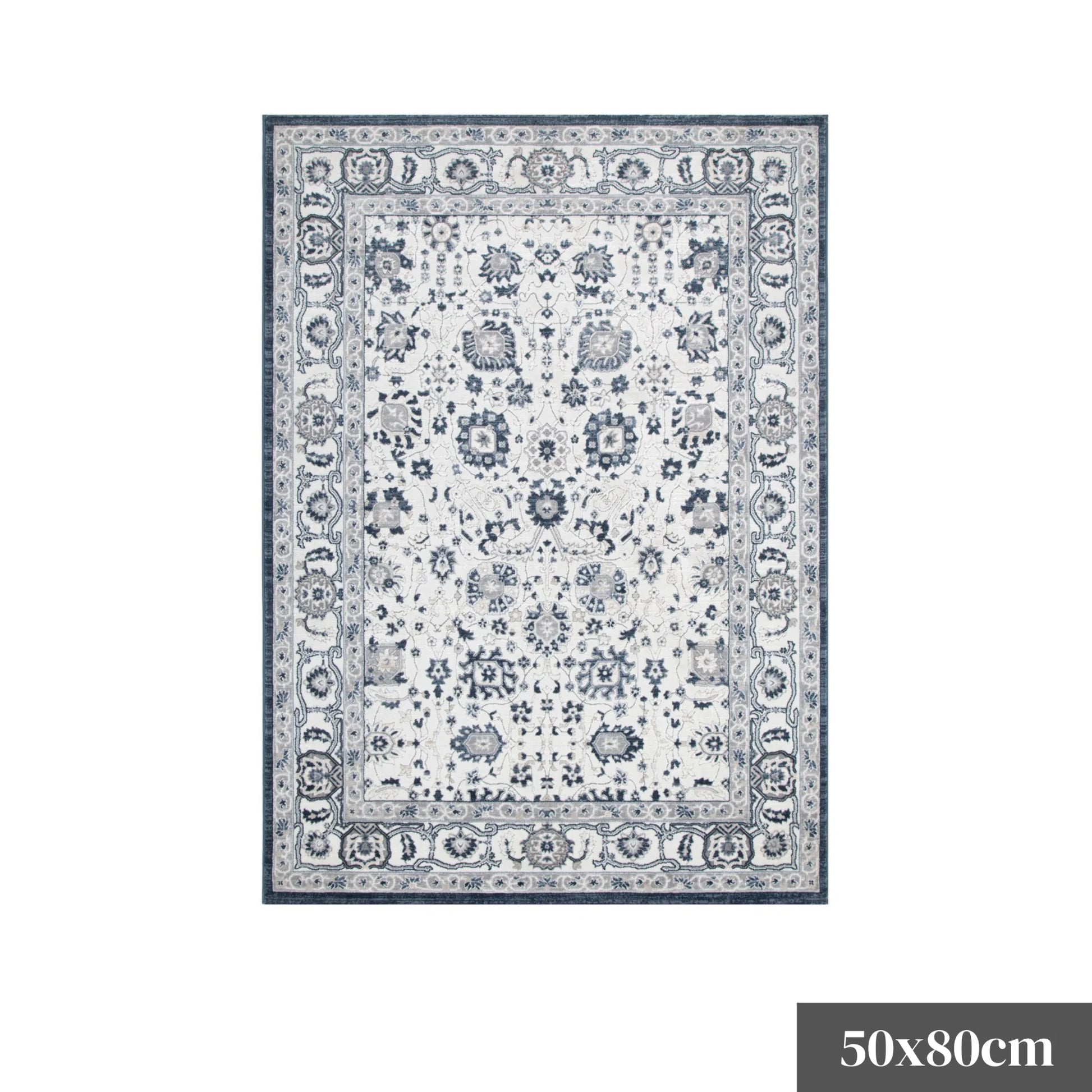 DreamWeaver Maya Floral Traditional Rug, Blue