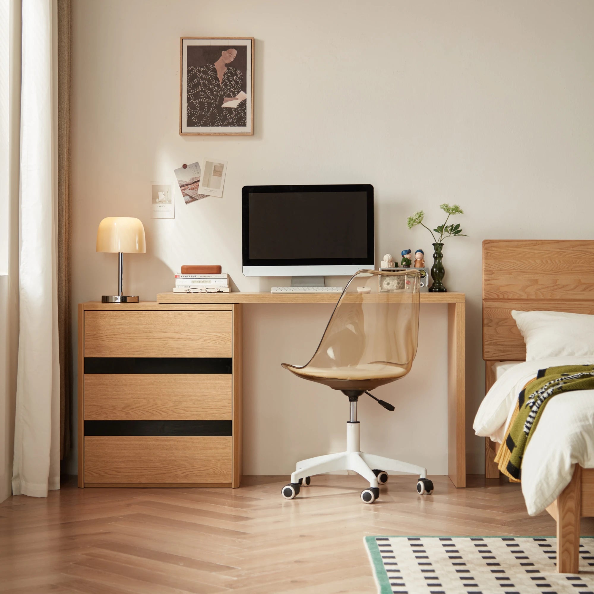 Linspire Cedar Office Desk with Chair Set