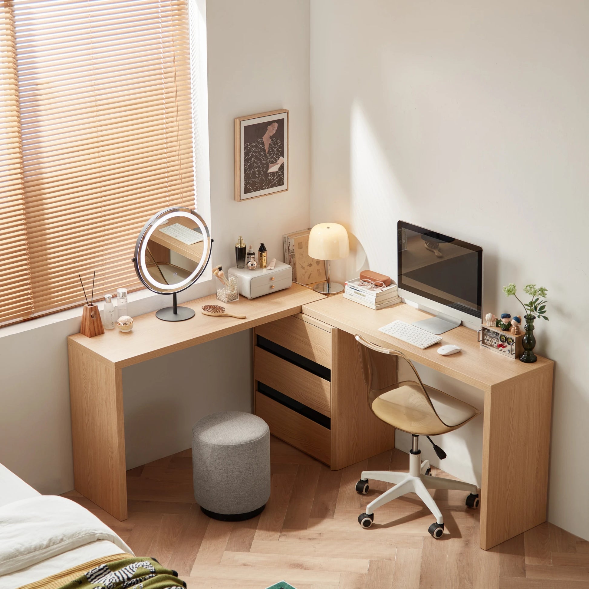 Linspire Cedar Dual Office Desk