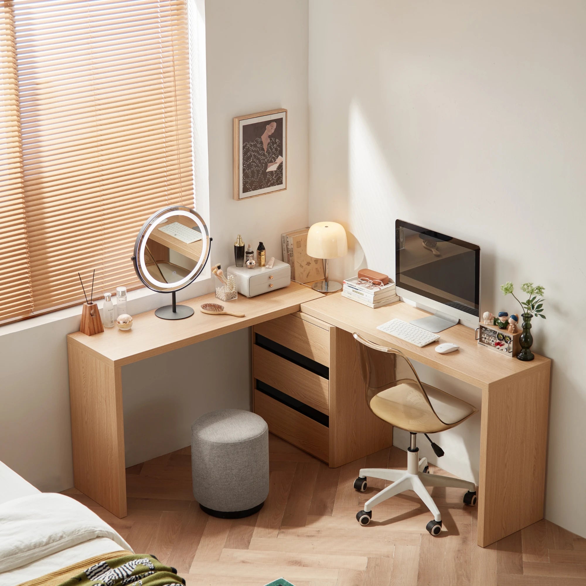 Linspire Cedar Dual Office Desk