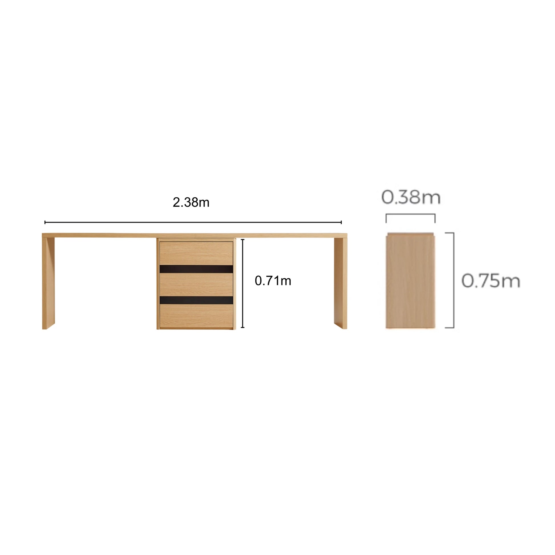 Linspire Cedar Dual Office Desk