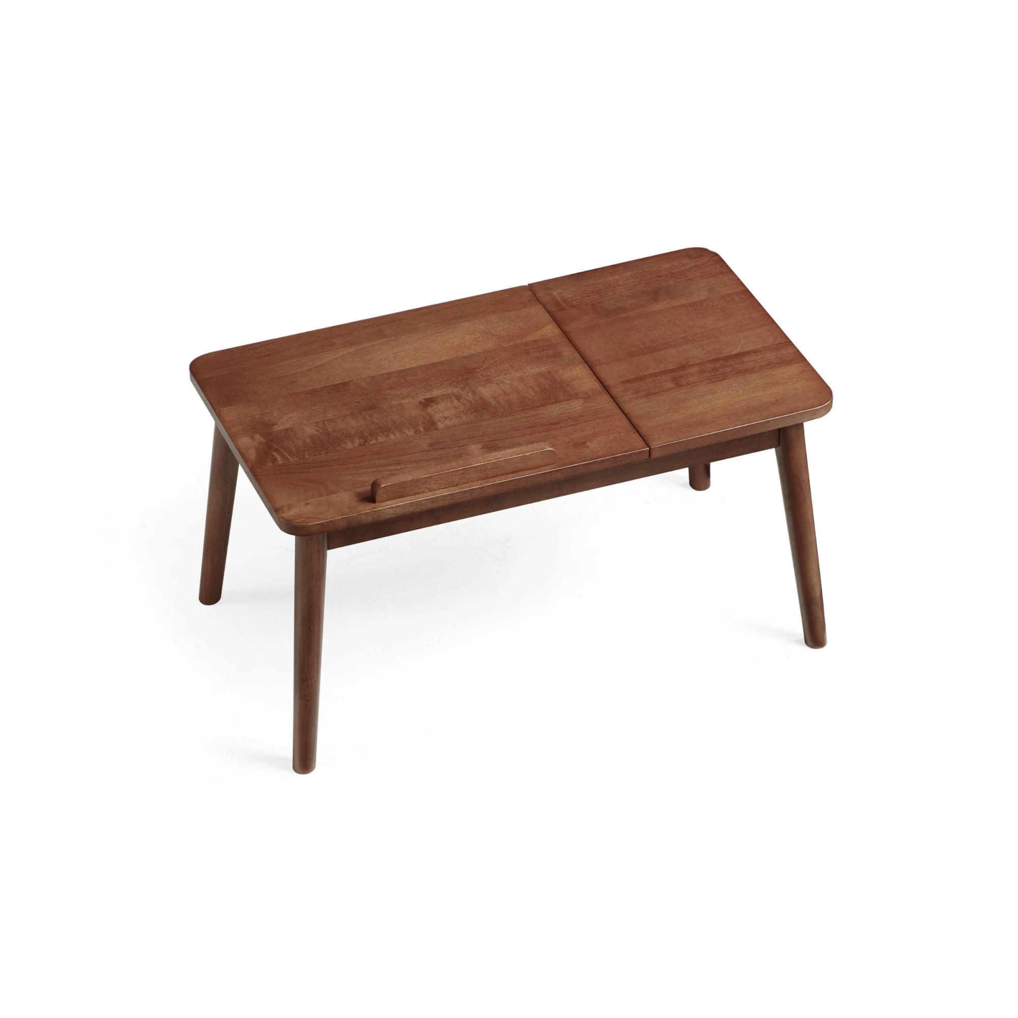 Linspire Edmond Adjustable Laptop Side Table, Dark Wood