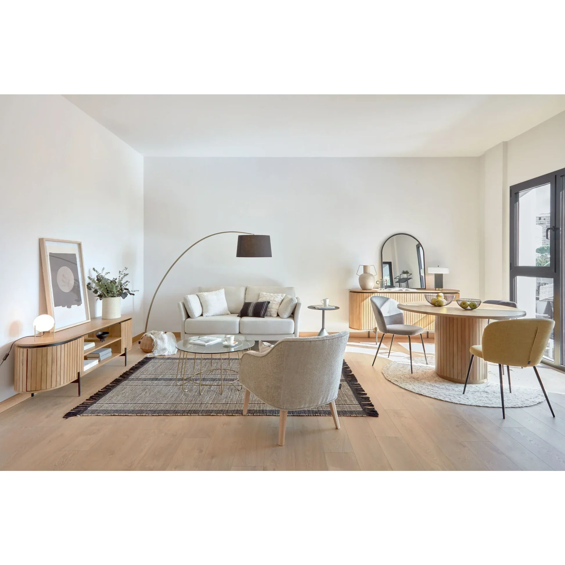 How to Style a Modern Combined Living and Dining Room