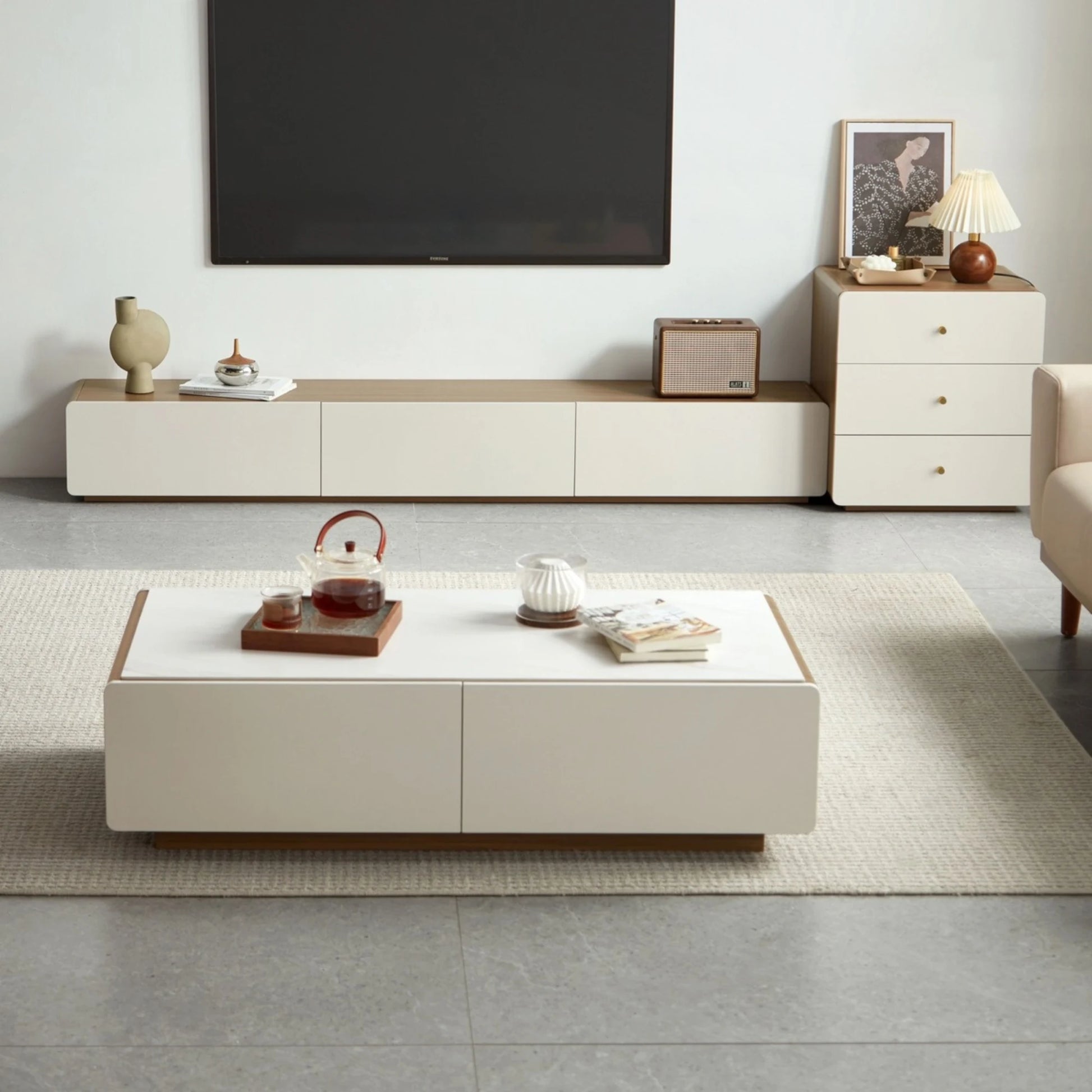 Linspire Pristine Entertainment Unit, W200cm