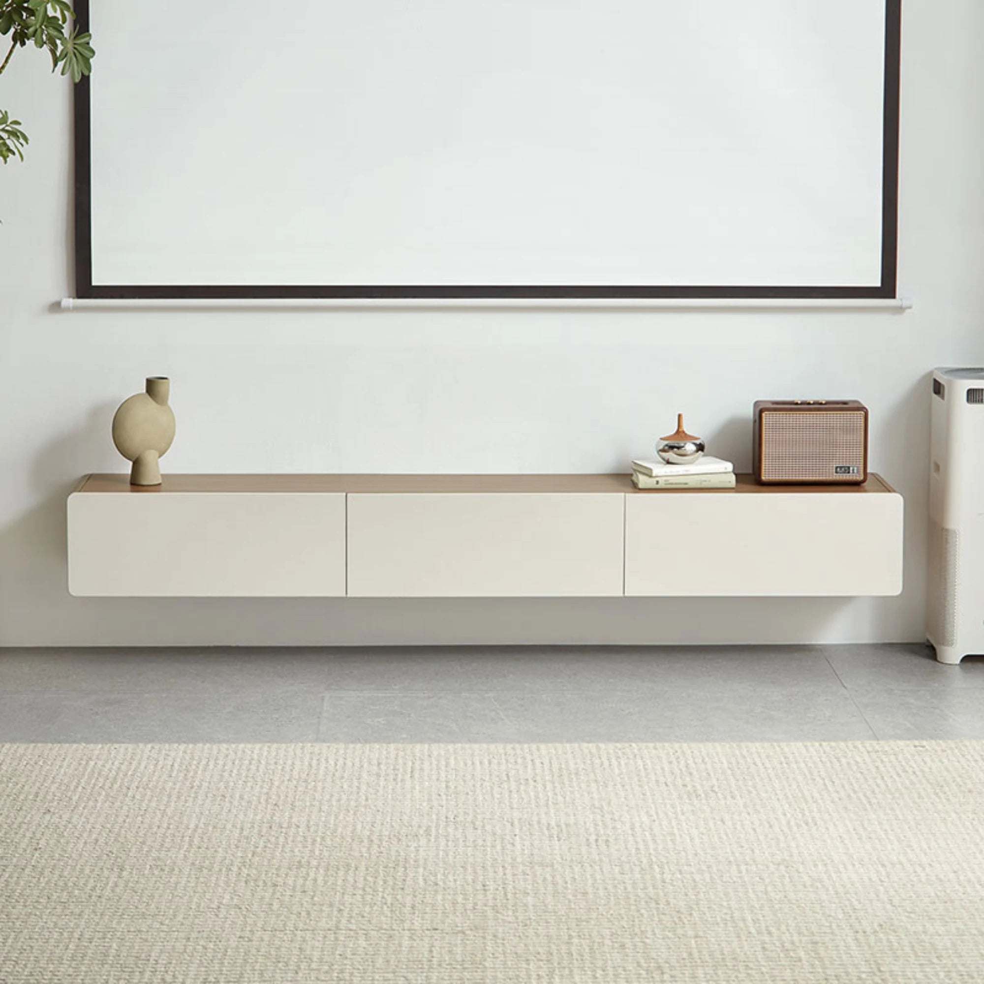 Linspire Pristine Floating Entertainment Unit, W180cm