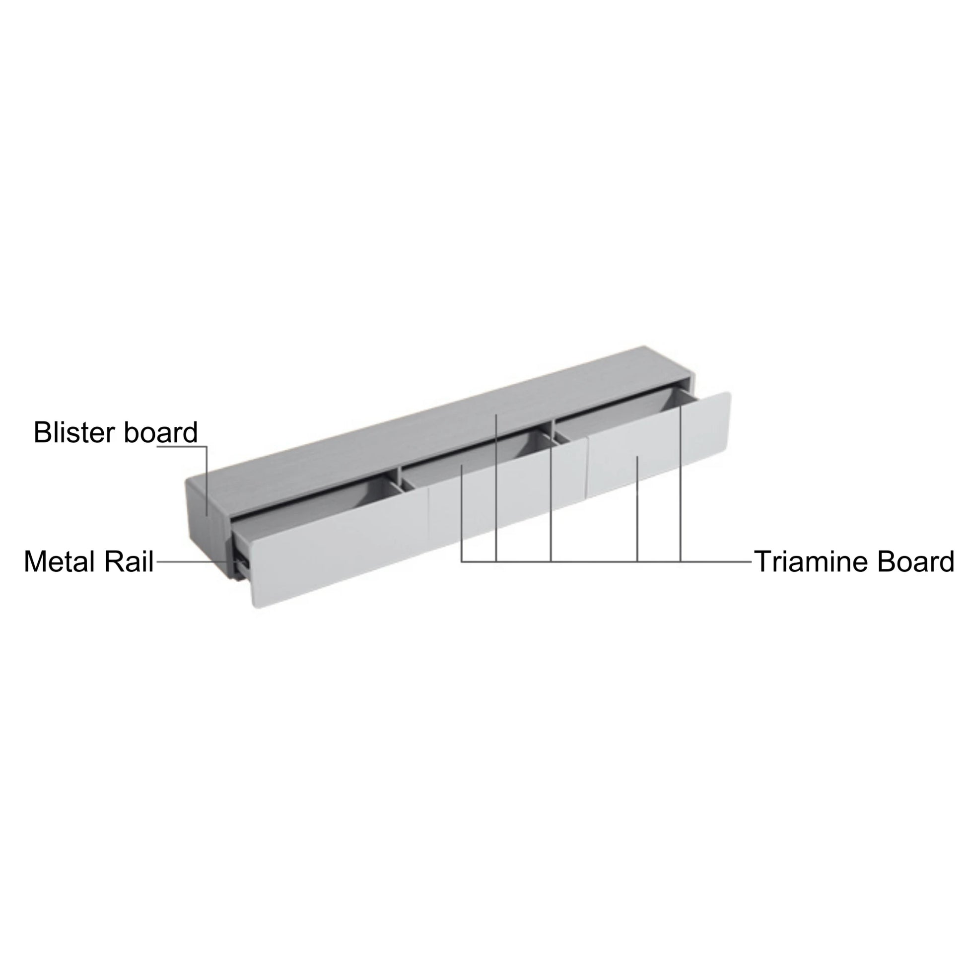 Linspire Pristine Floating Entertainment Unit, W180cm
