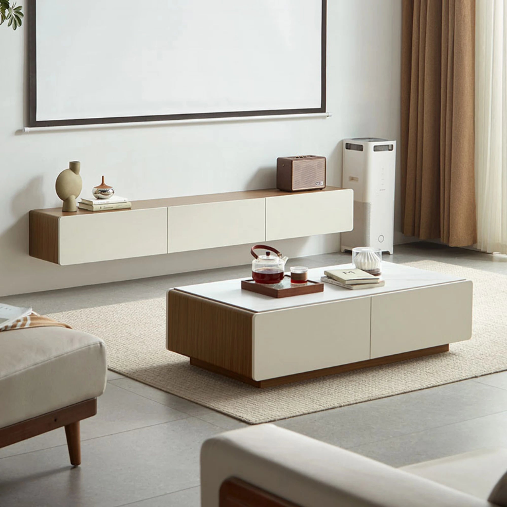 Linspire Pristine Floating Entertainment Unit, W200cm