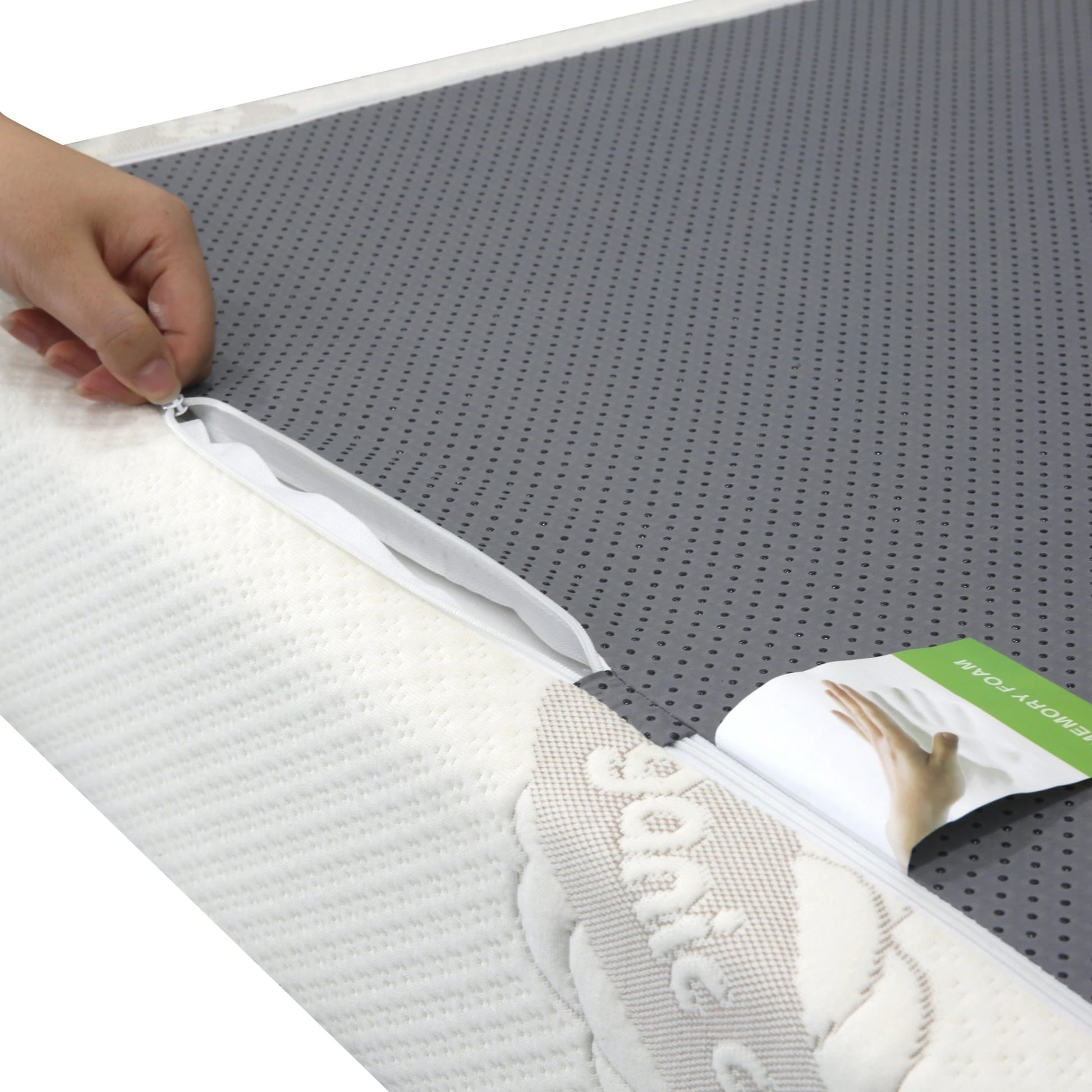 Lumo Slim Memory Foam Mattress, Medium Firm, Creamy White