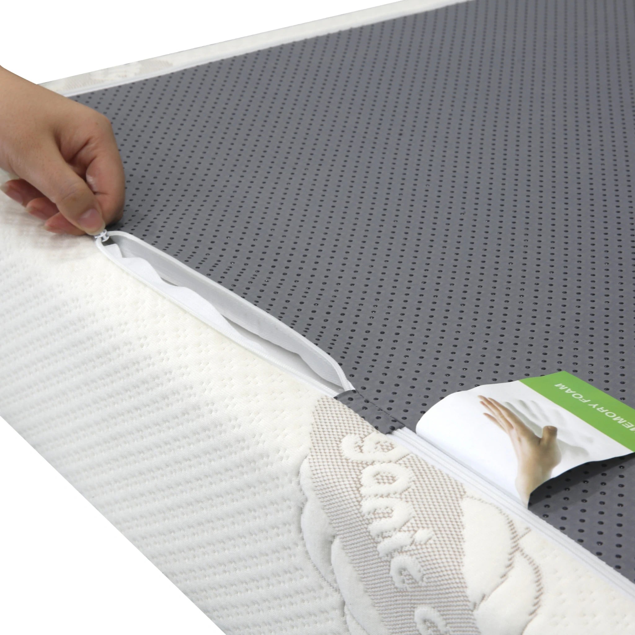 Lumo Slim Memory Foam Mattress, Medium Firm, Creamy White