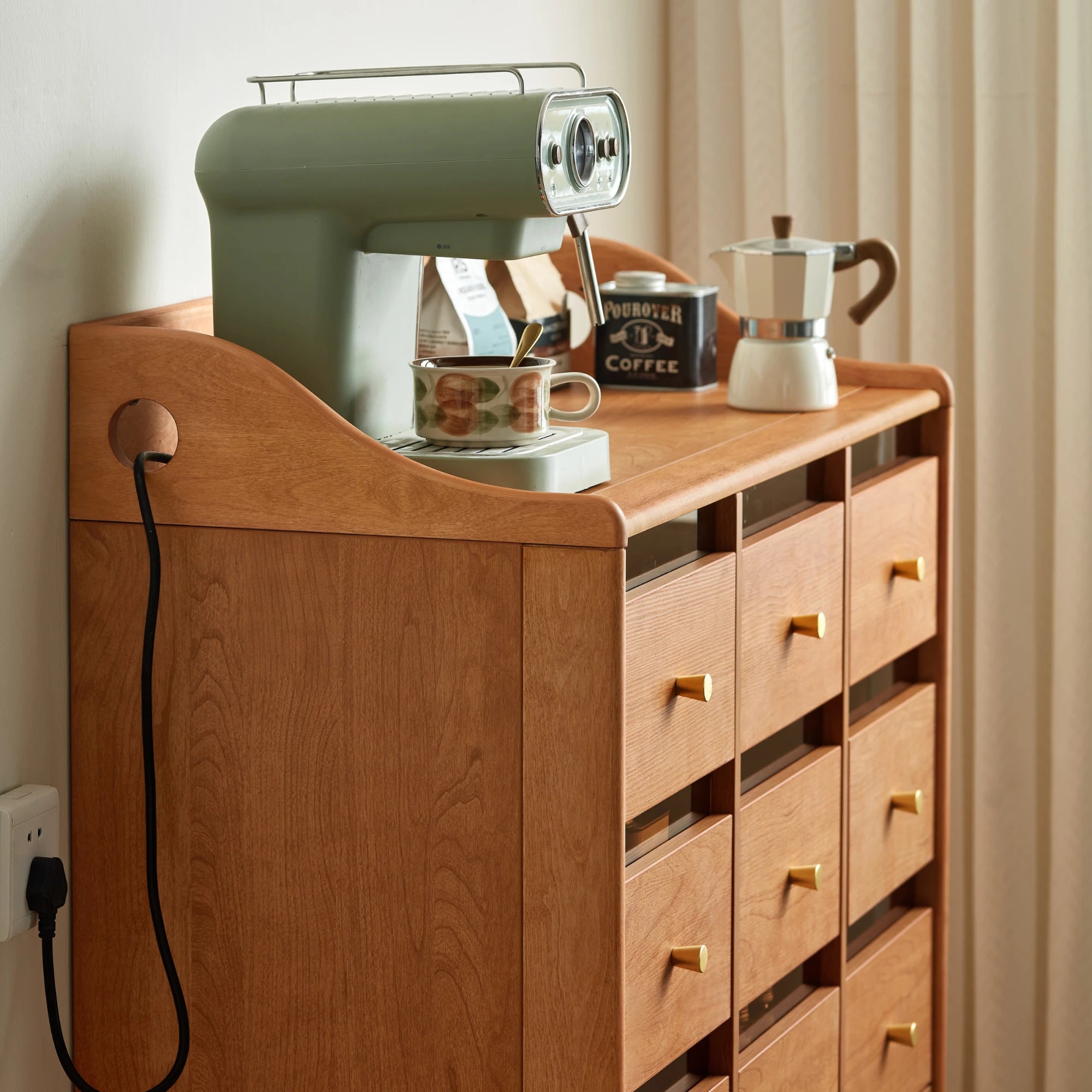 Linspire Railan Chest of 9 Drawers with Cabinets