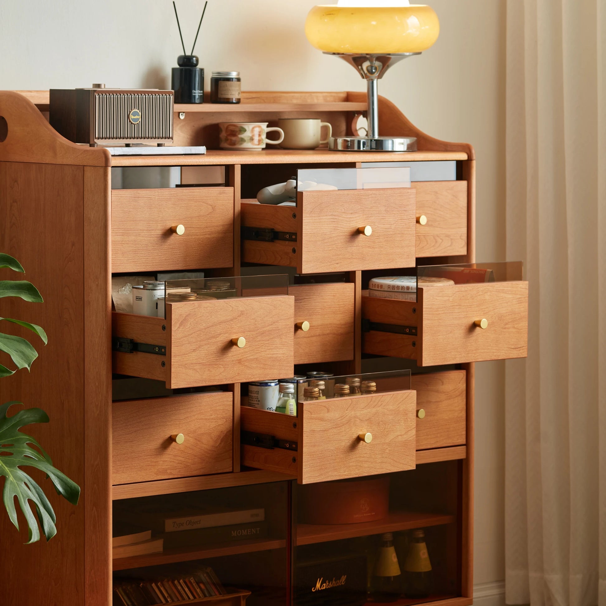 Linspire Railan Chest of 9 Drawers with Cabinets