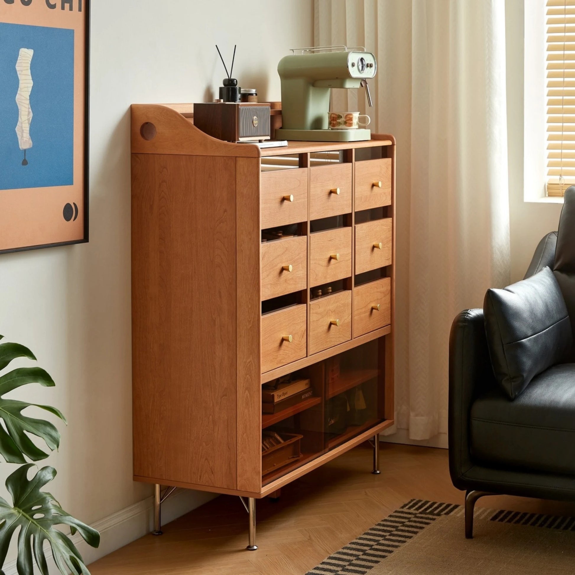 Linspire Railan Chest of 9 Drawers with Cabinets