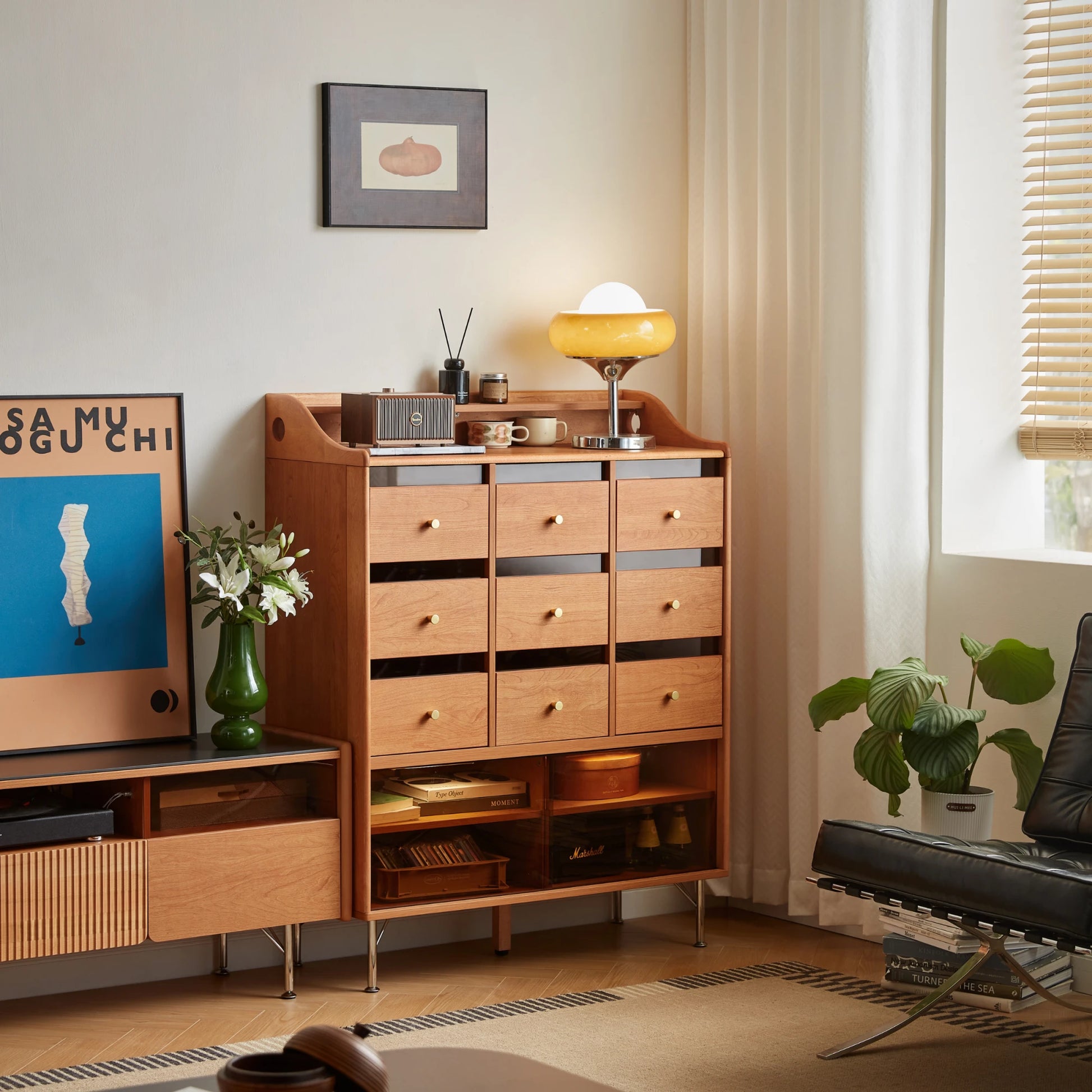 Linspire Railan Chest of 9 Drawers with Cabinets