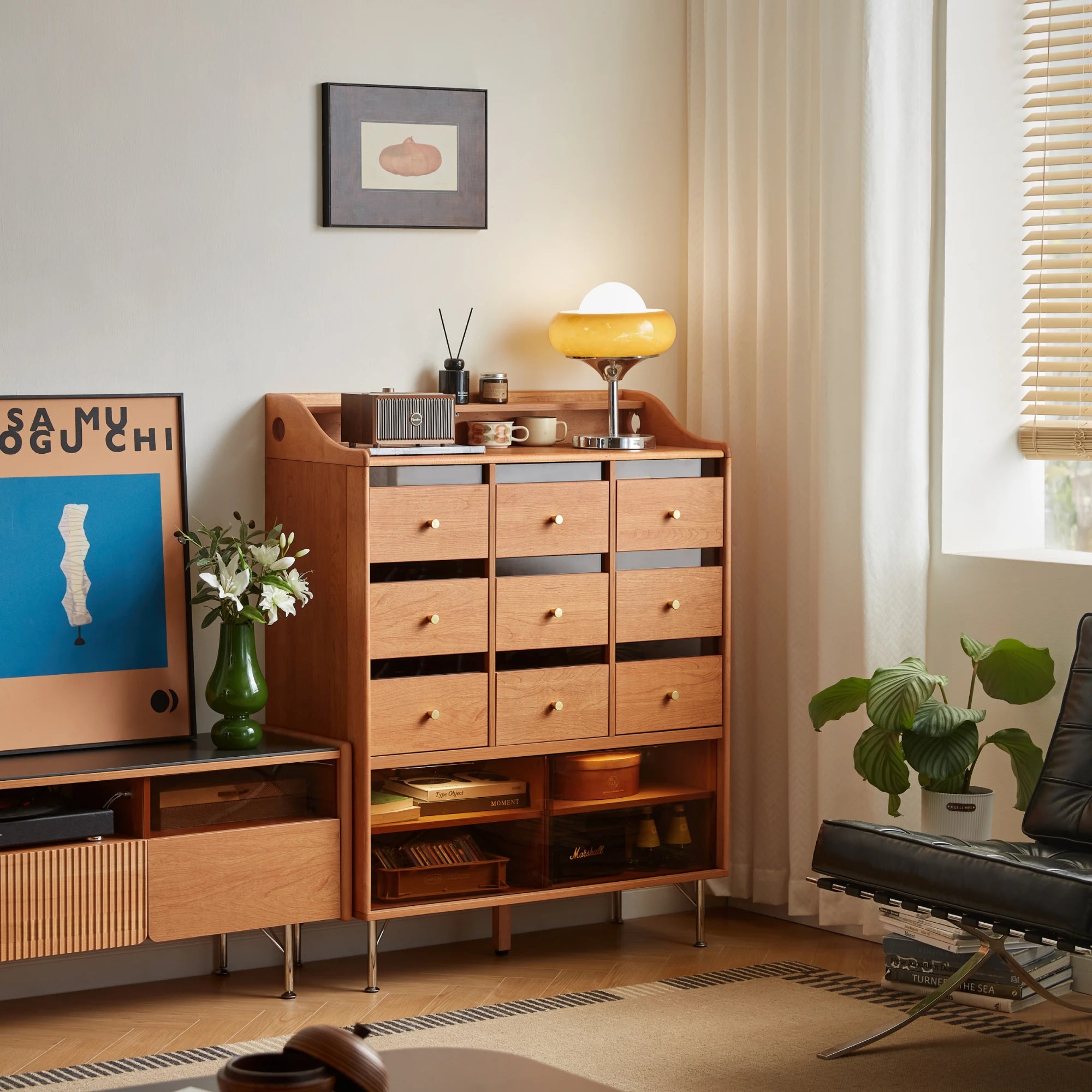 Linspire Railan Chest of 9 Drawers with Cabinets