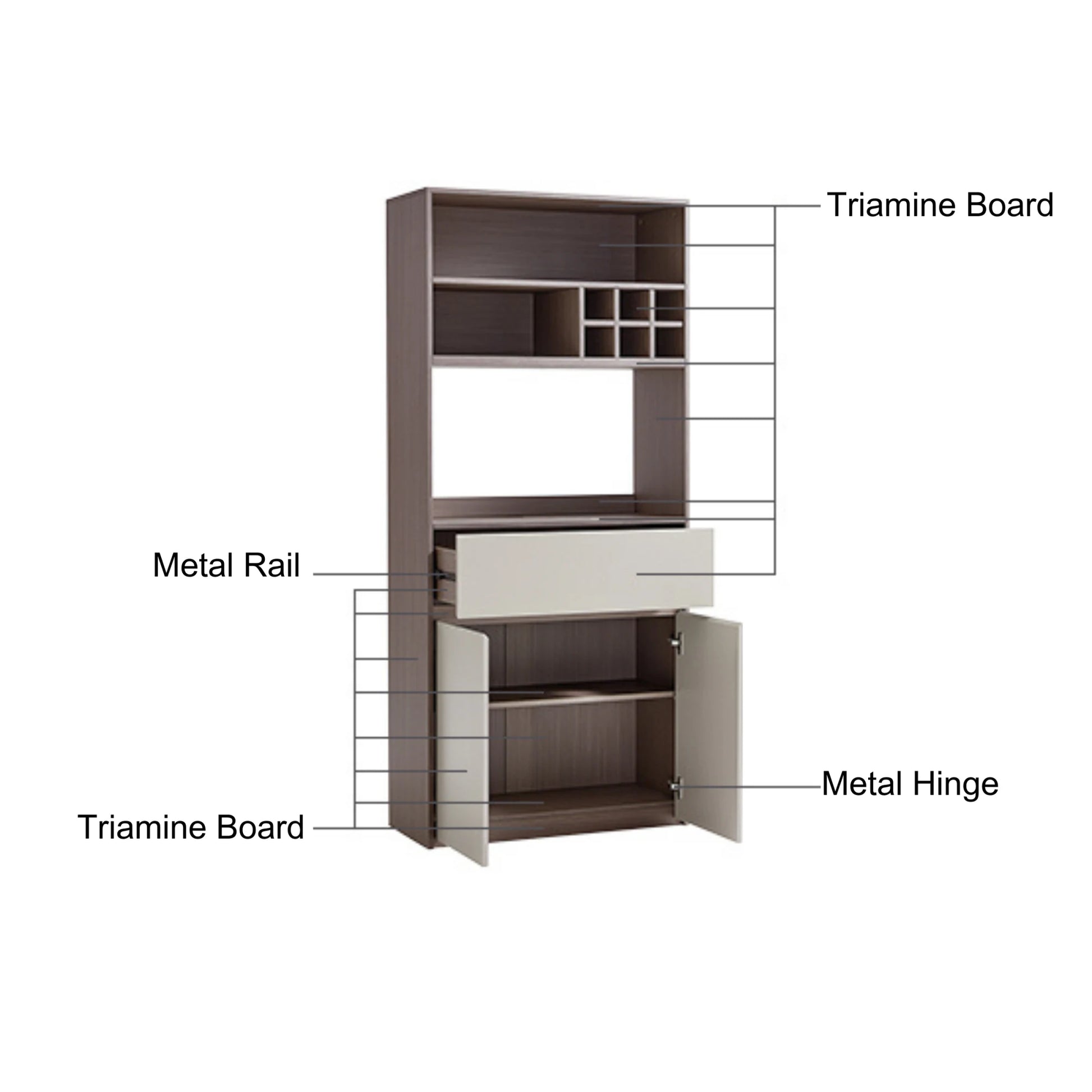 Linspire Rena Sideboard, W79cm
