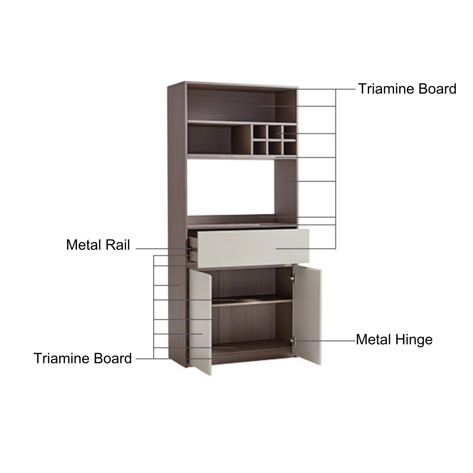 Linspire Rena Sideboard, W79cm