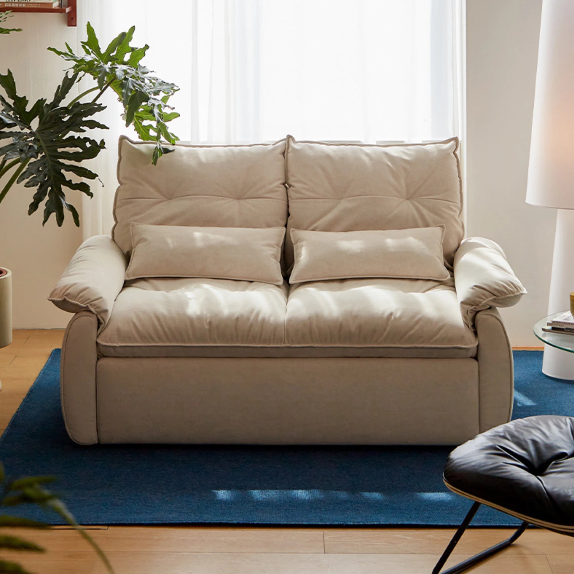 Linspire Rilla 2-Seater Sofa Bed, Pet-Friendly Fabric, White