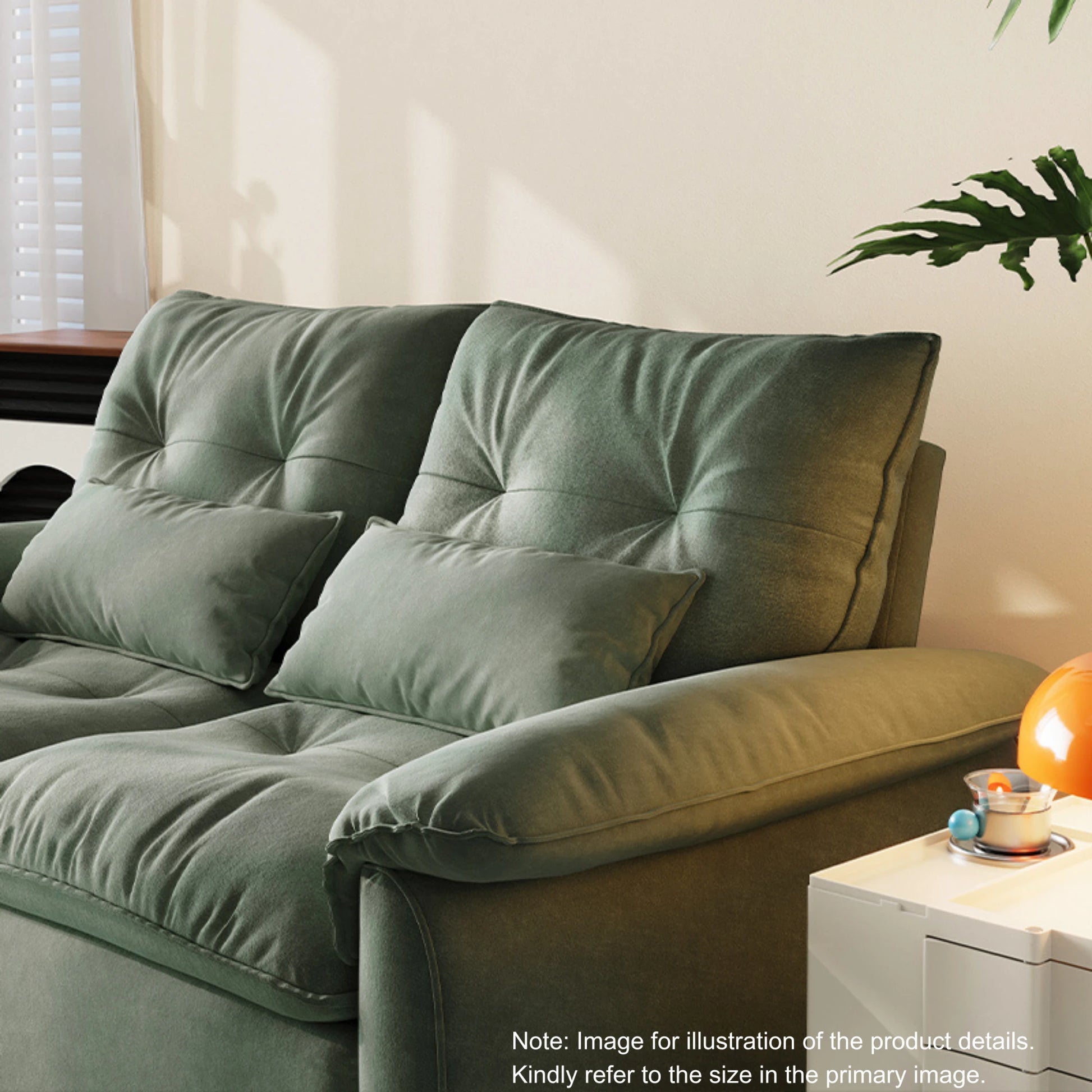 Linspire Rilla 1-Seater Sofa Bed, Pet-Friendly Fabric, Moss Green