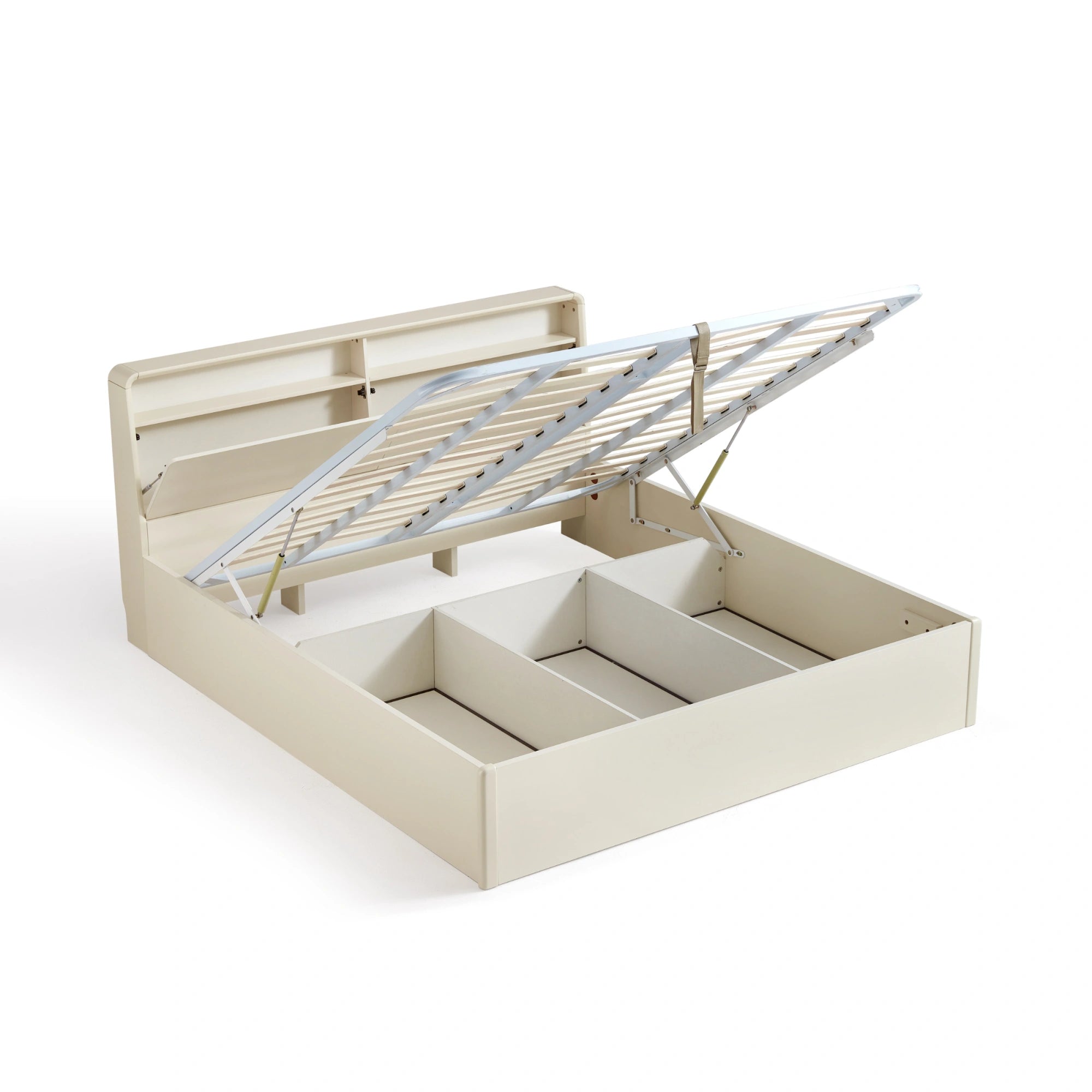 Linspire Aspire Bed Frame With Storage, Creamy White