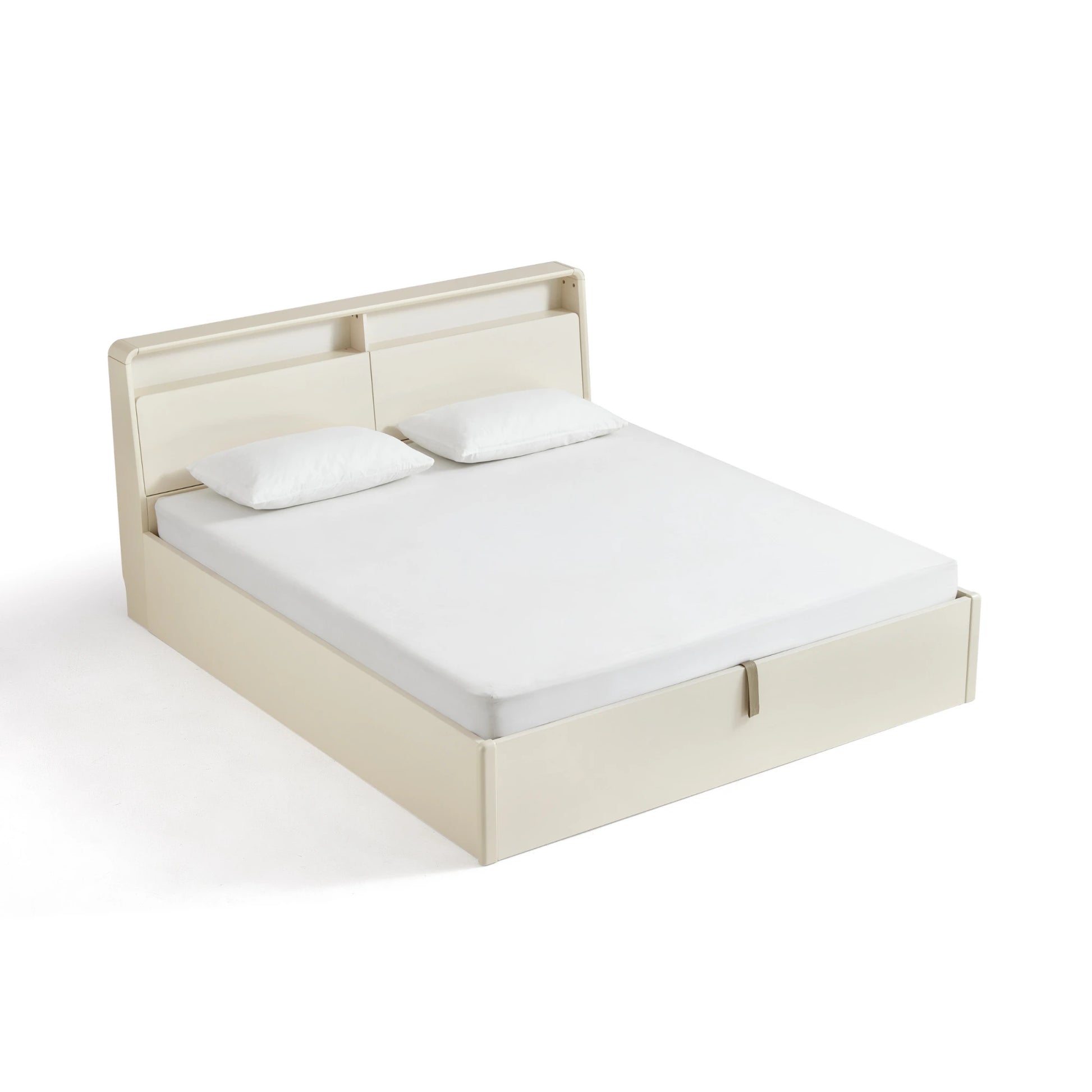 Linspire Aspire Bed Frame With Storage, Creamy White