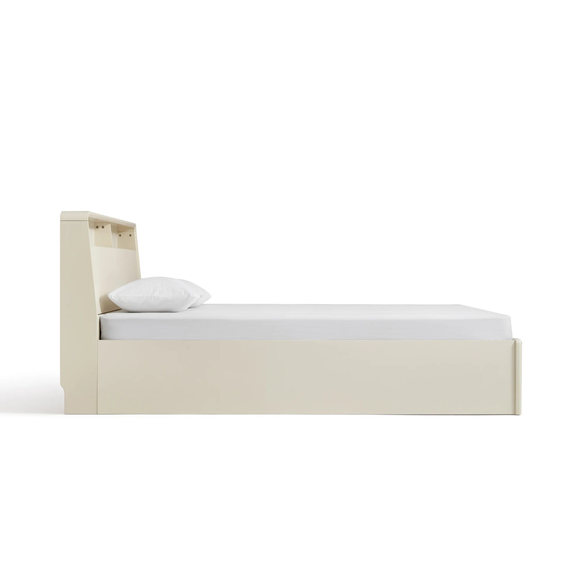 Linspire Aspire Bed Frame With Storage, Creamy White
