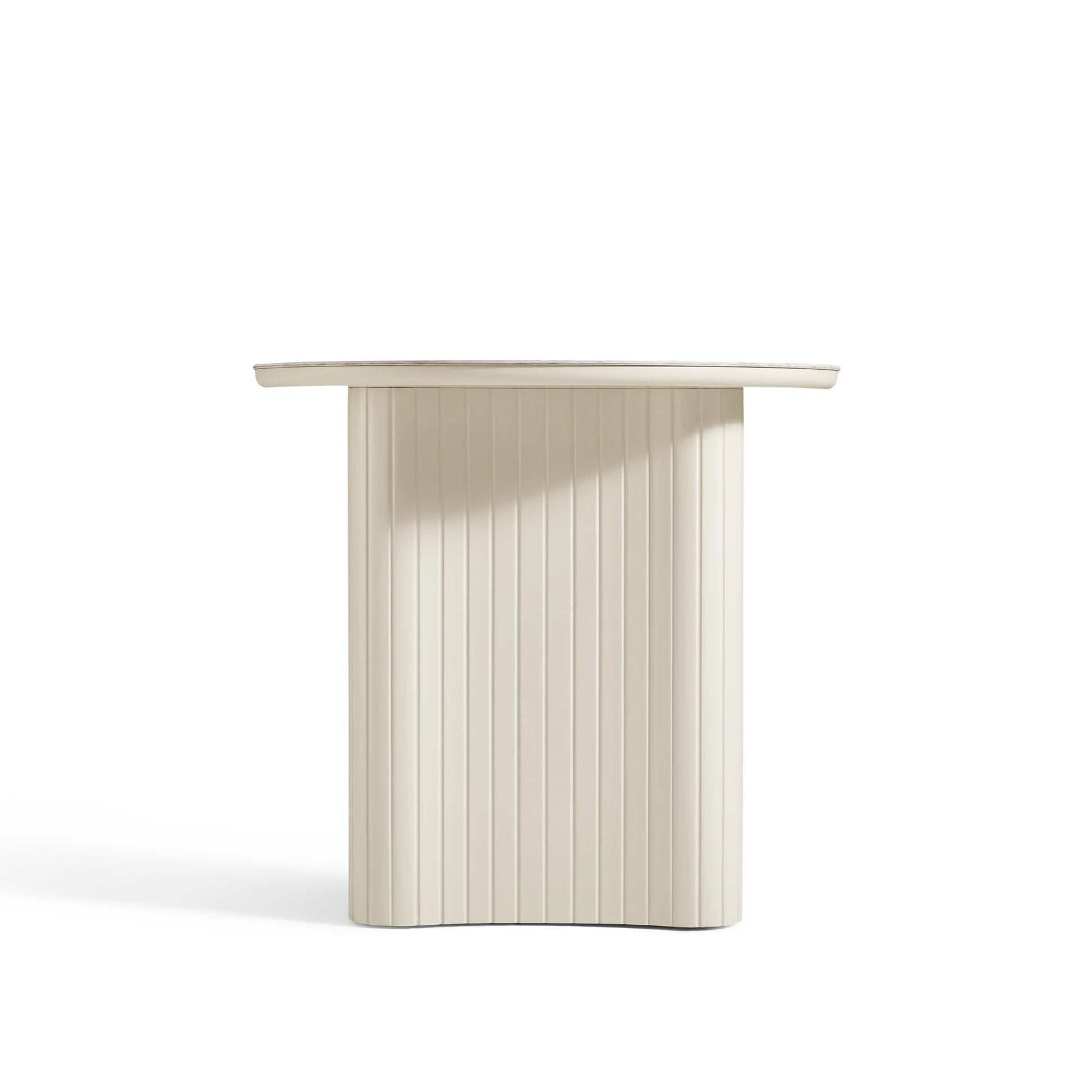 Linspire Spire Dining Table With Sintered Stone Top, White