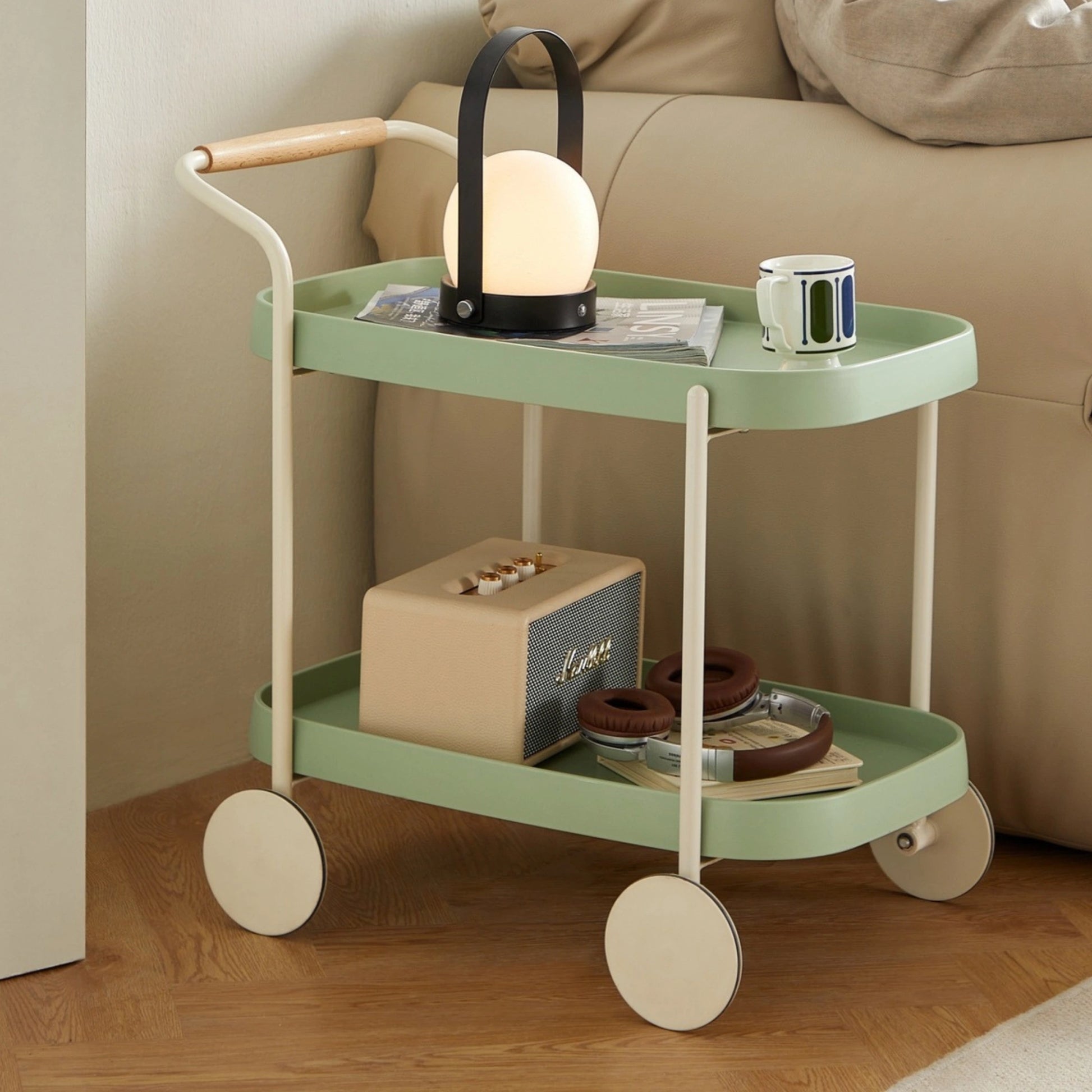 Linspire Strata Storage Trolley, Mint Green