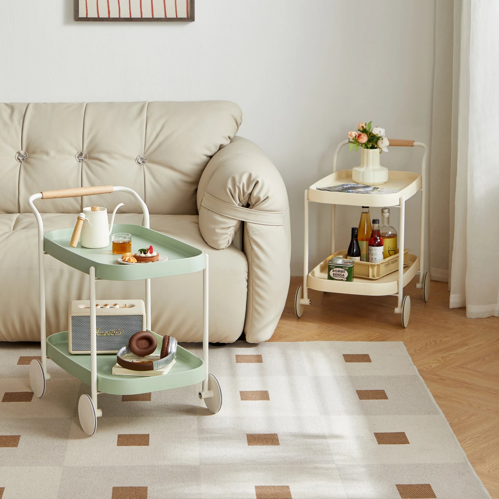 Linspire Strata Storage Trolley, Mint Green