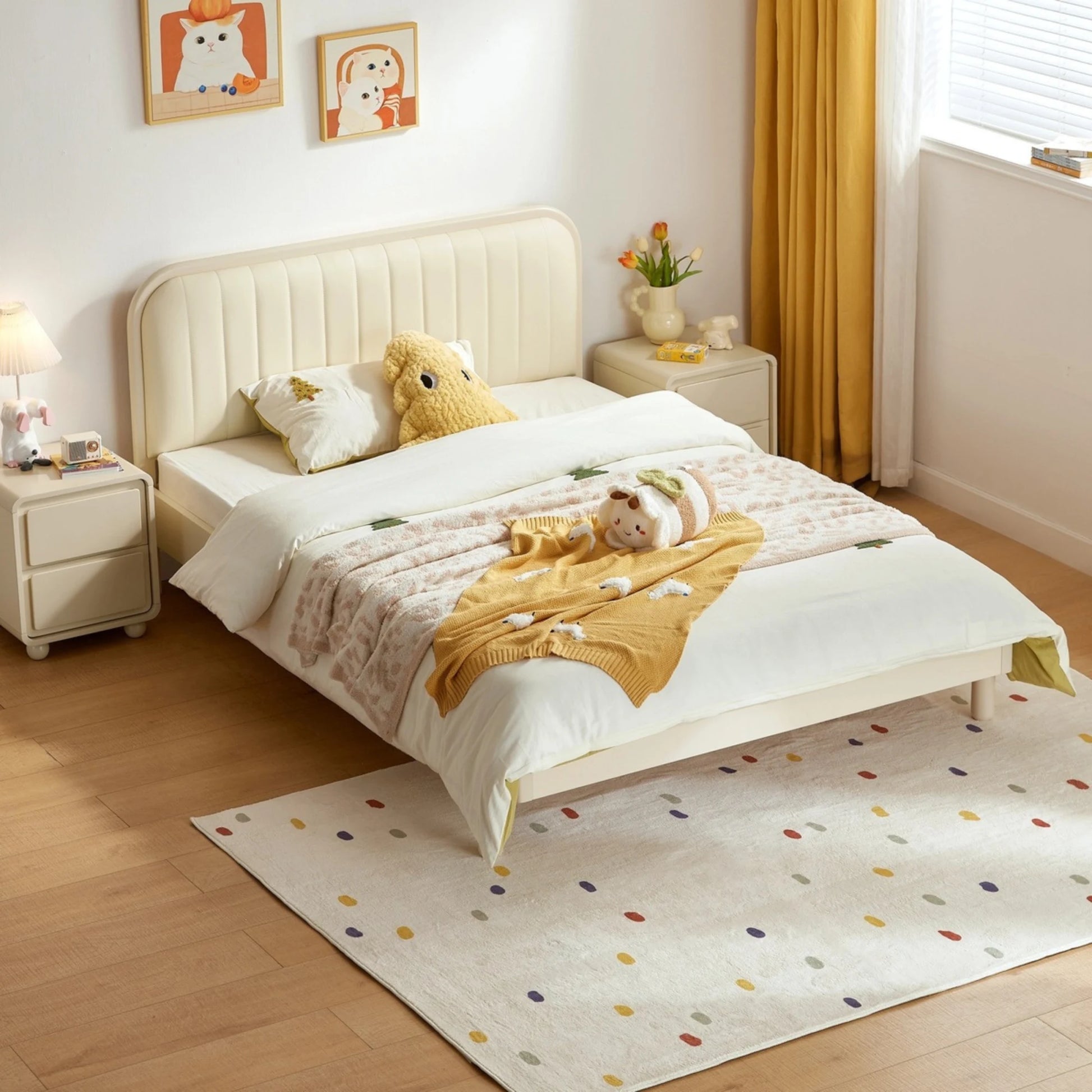 Linspire Sunny Kids Bed Frame, Global Double, White