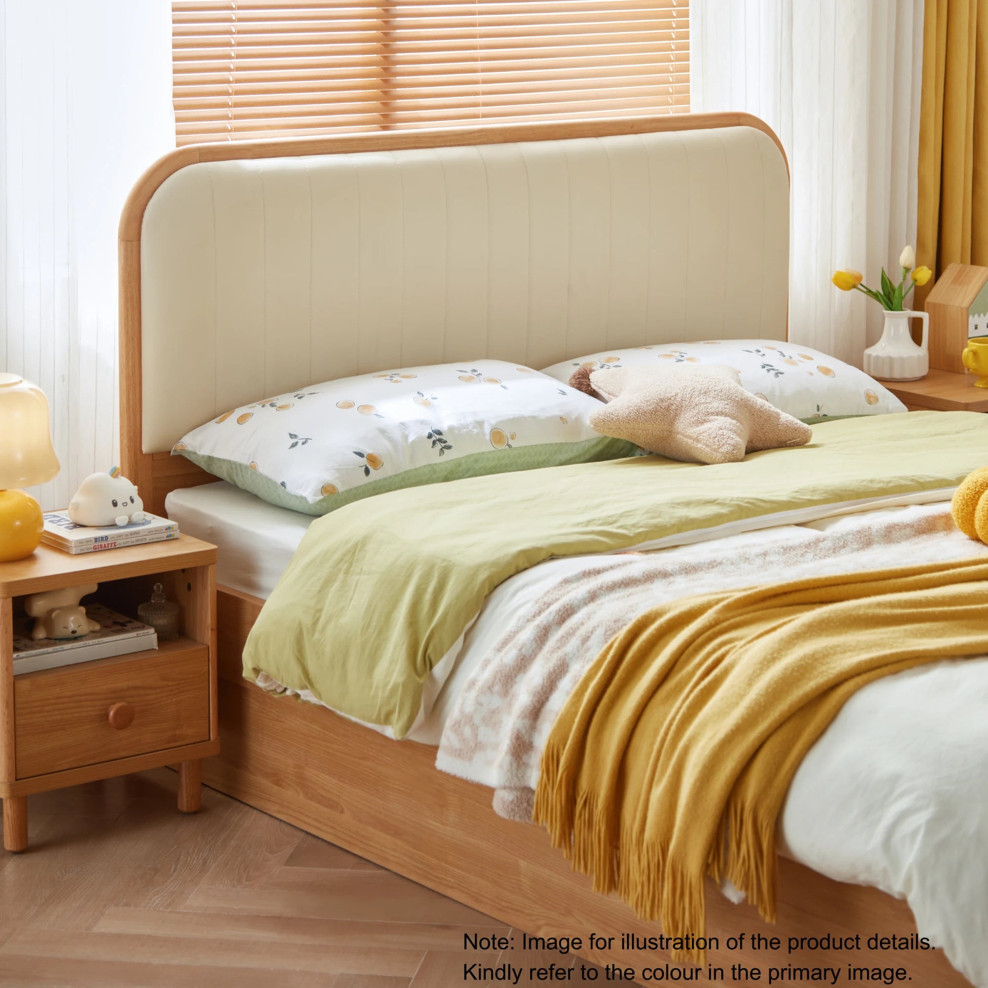Linspire Sunny Kids Bed Frame with Underbed Drawers, 129x215x107cm, White