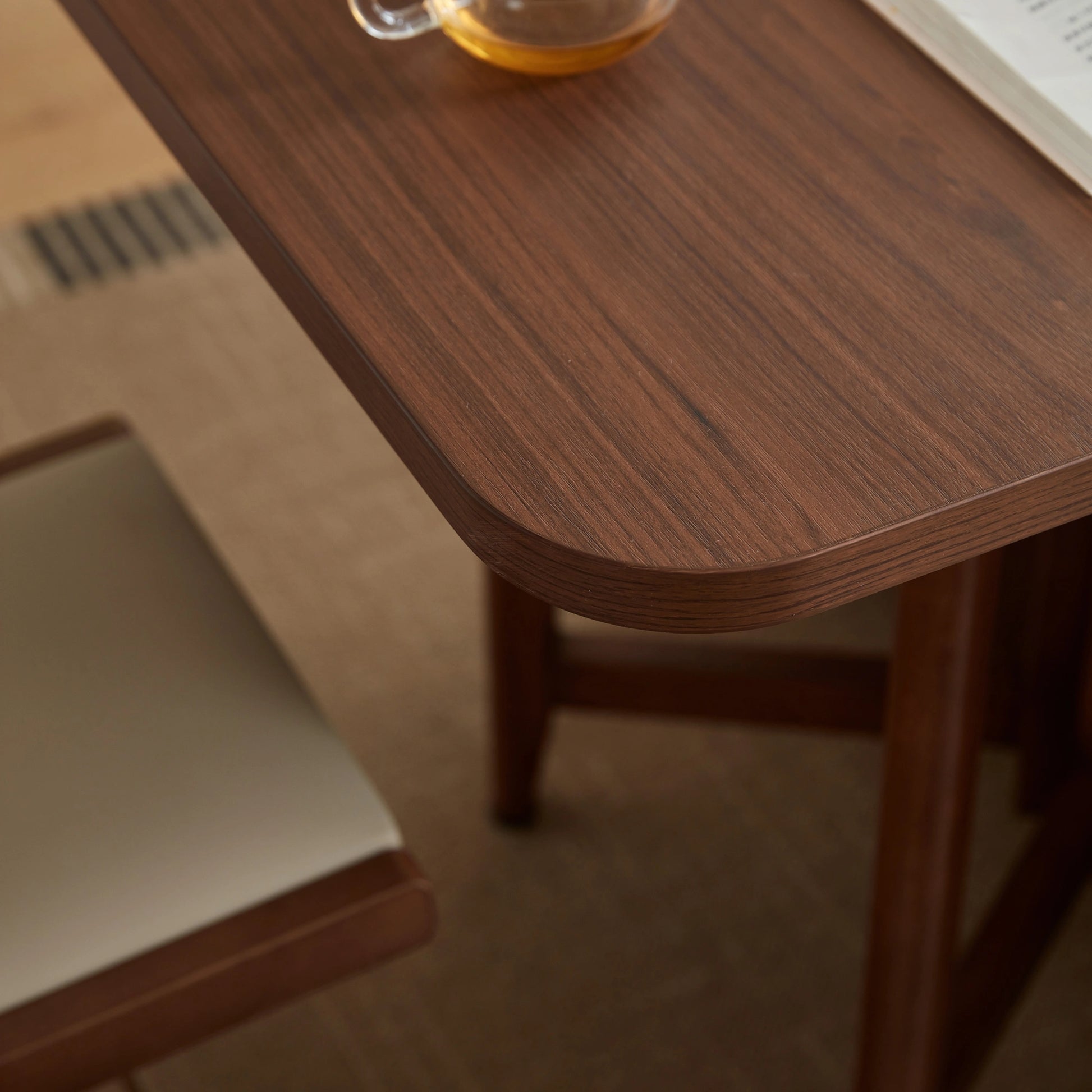 Linspire Ursula Folding Dining Table on Casters with Storage