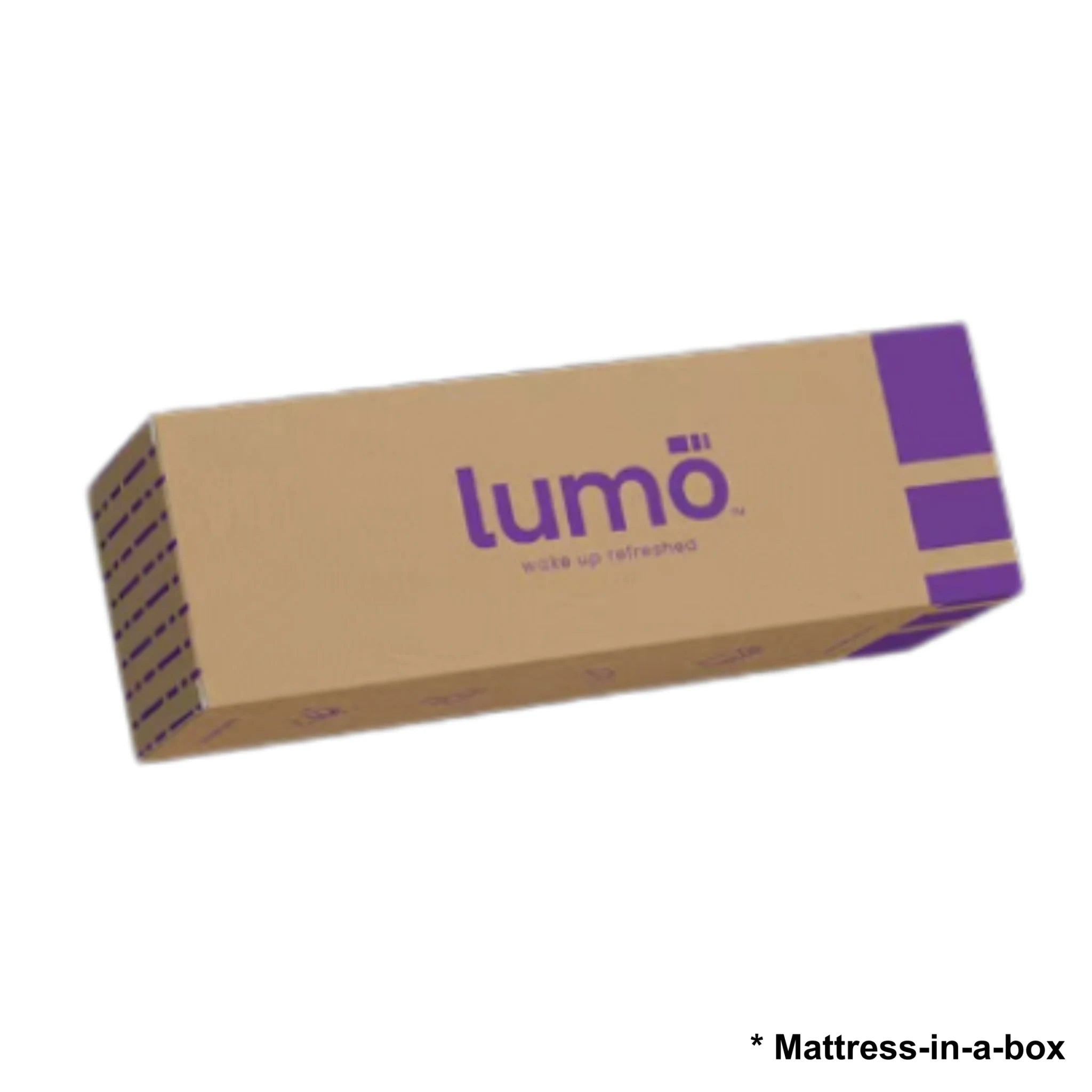 Lumo Cloud Memory Foam Mattress, Adjustable Firmness, White, Grey