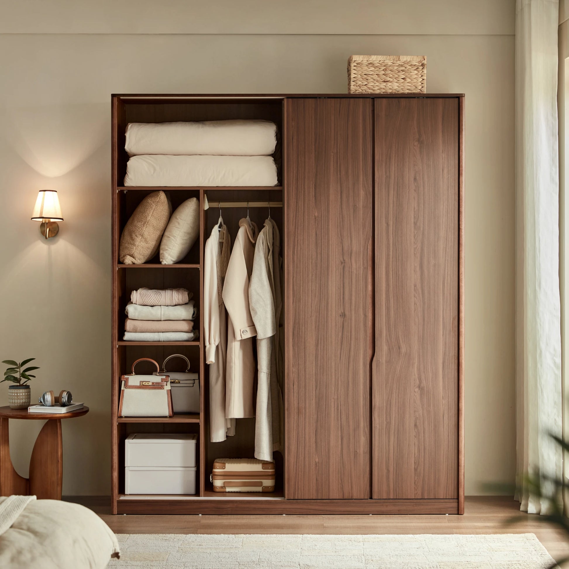 Linspire Ursula Sliding-Door Wardrobe,160cm